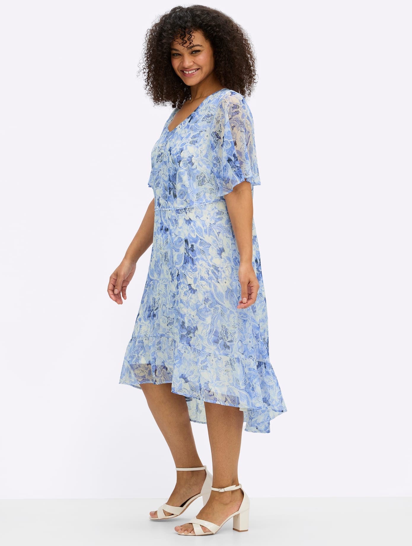Sheego Robe en mousseline de soie »Kleid«