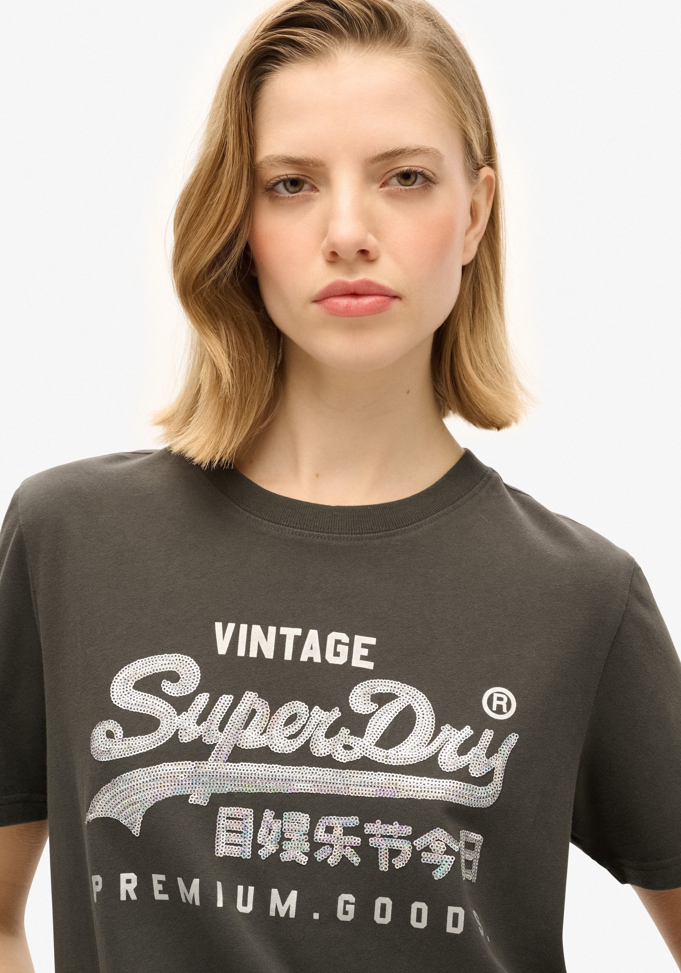 Superdry Print-Shirt »EMBELLISHED VL GRAPHIC T SHIRT«