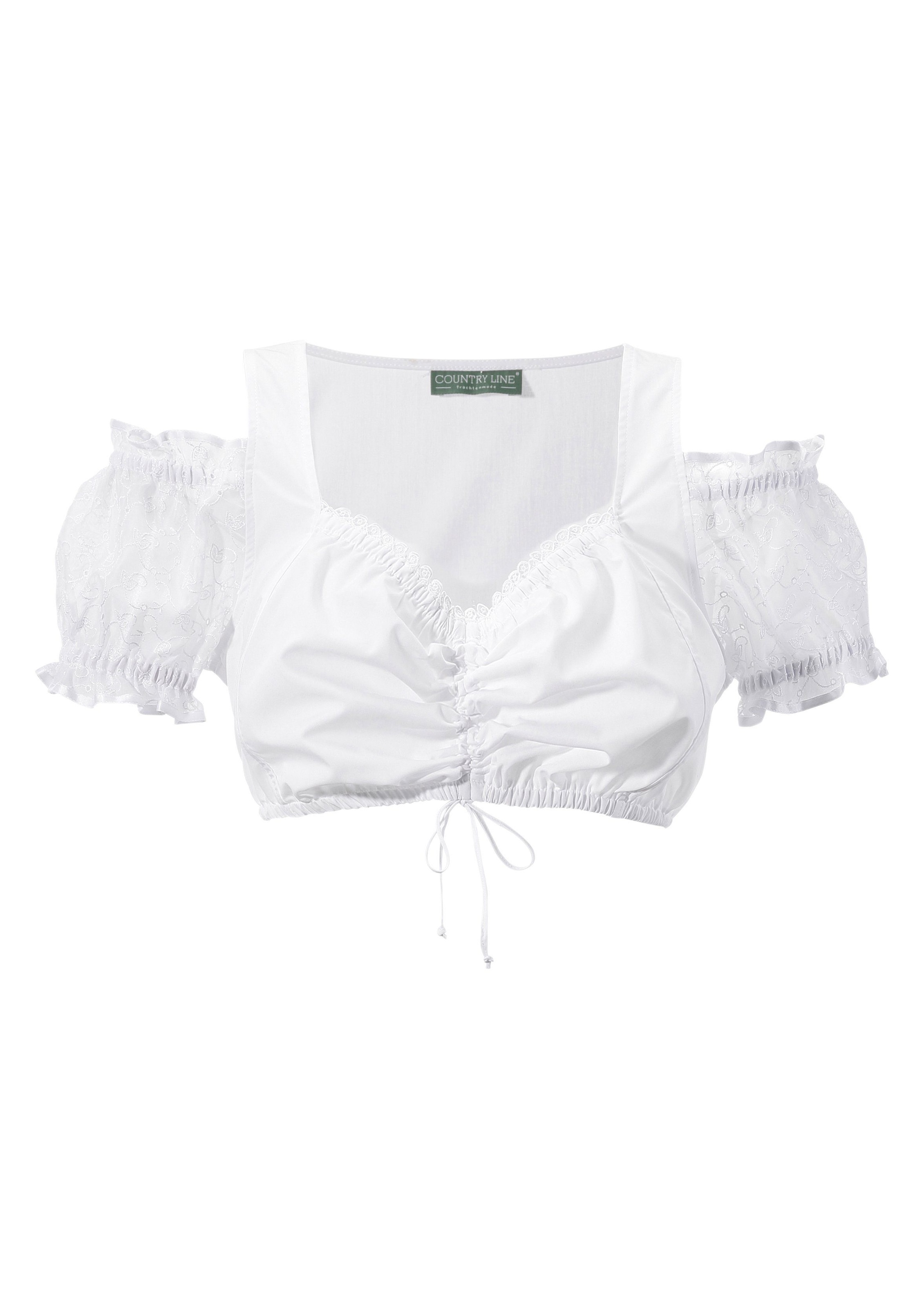 Dirndlbluse im Carmen Look