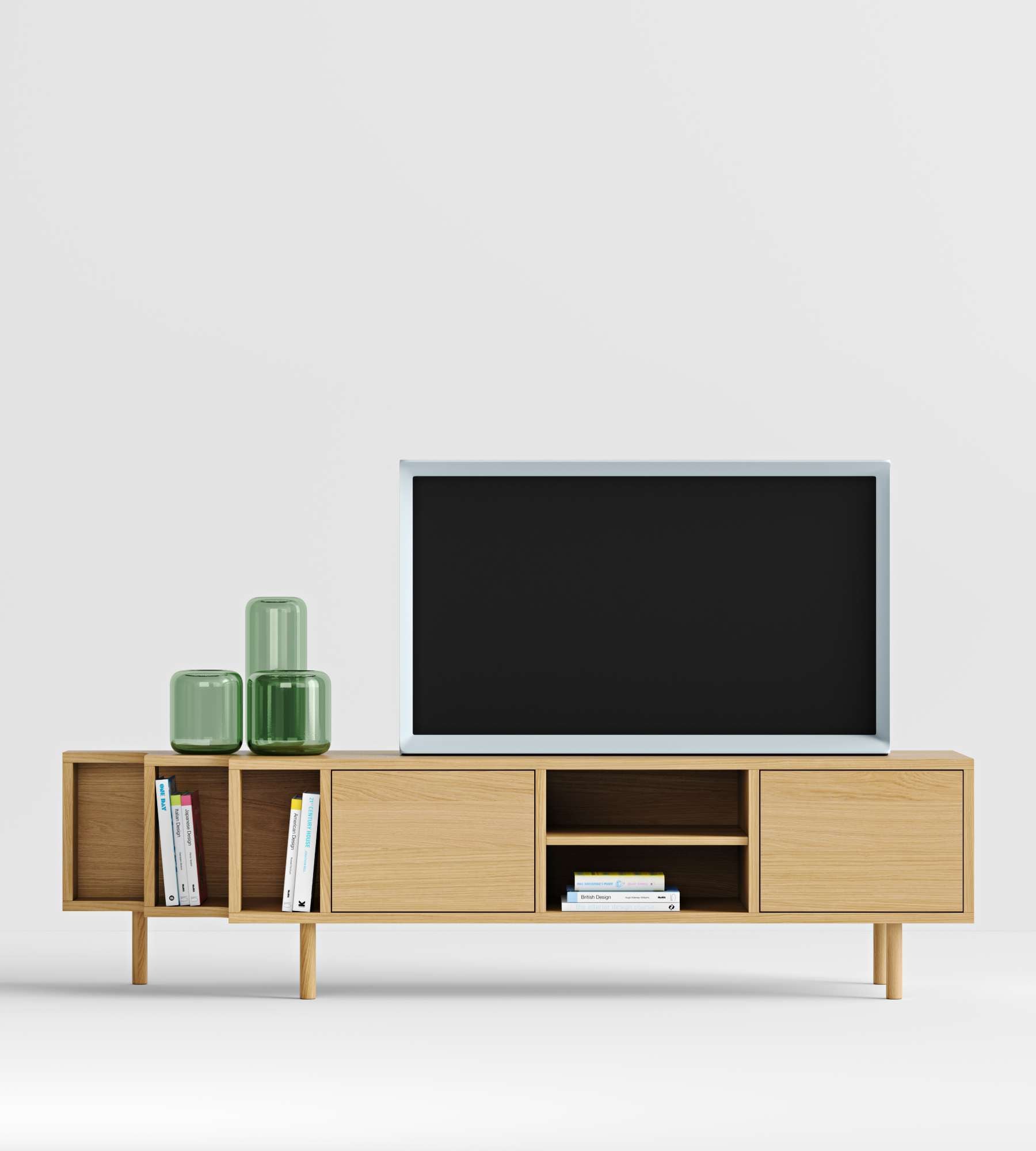 Woodman TV-Board »Shift«, mit Echtholzfurnier aus Eiche, Breite 189 cm, mit Push-to-Open, FSC®