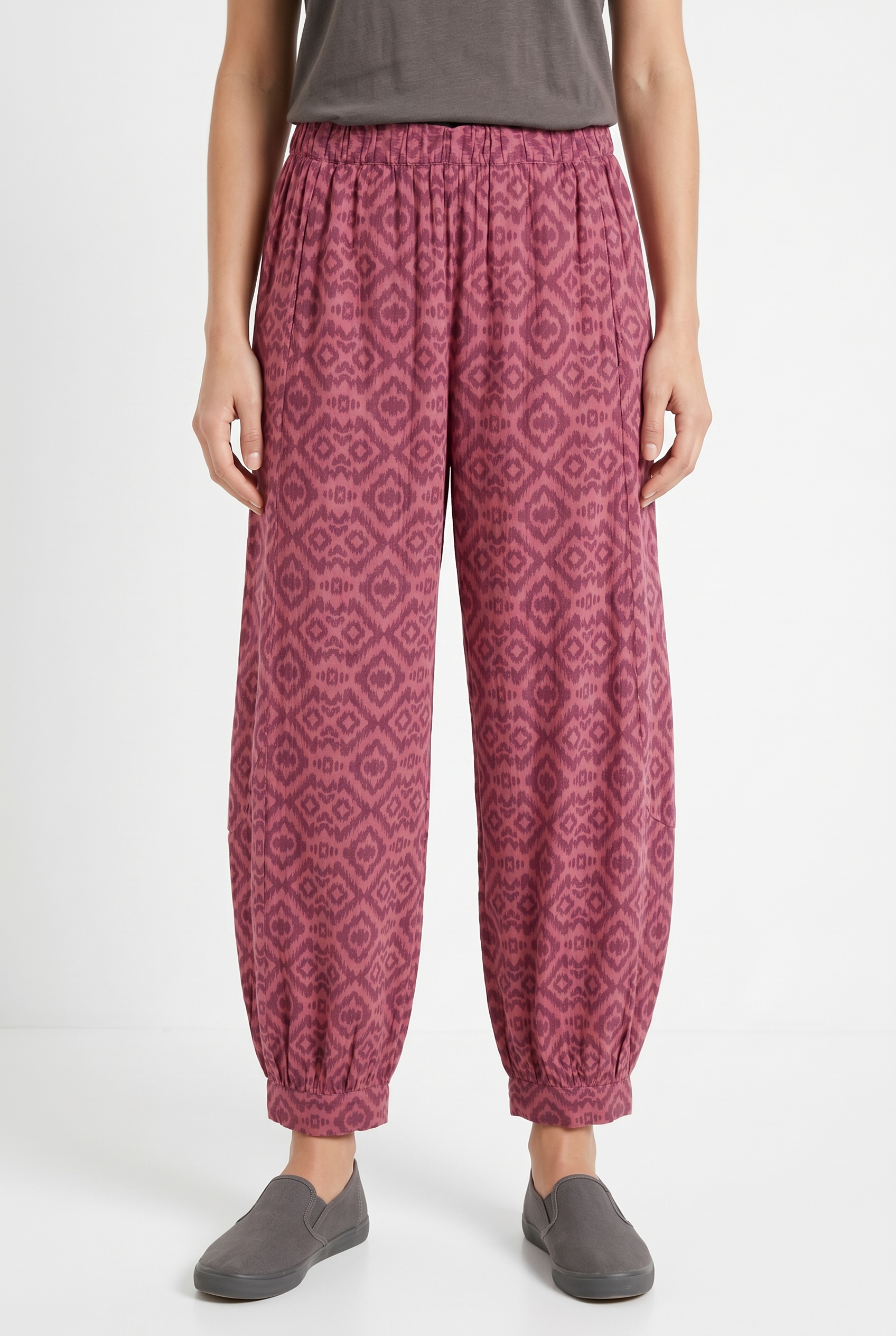 bonprix Pumphose  Loose Fit, weites Bein, aus reiner Baumwolle