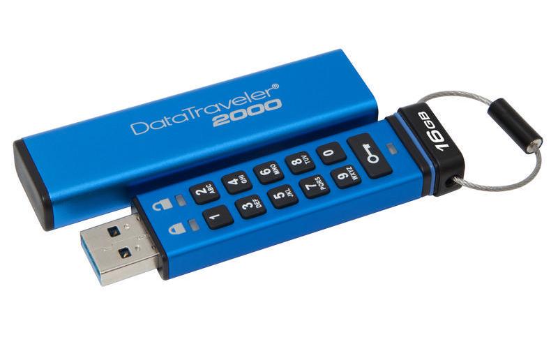 Image of Kingston USB-Stick »DataTraveler 2000 Keypad USB 3,0 16 GB«, (Lesegeschwindigkeit 120 MB/s) bei Ackermann Versand Schweiz