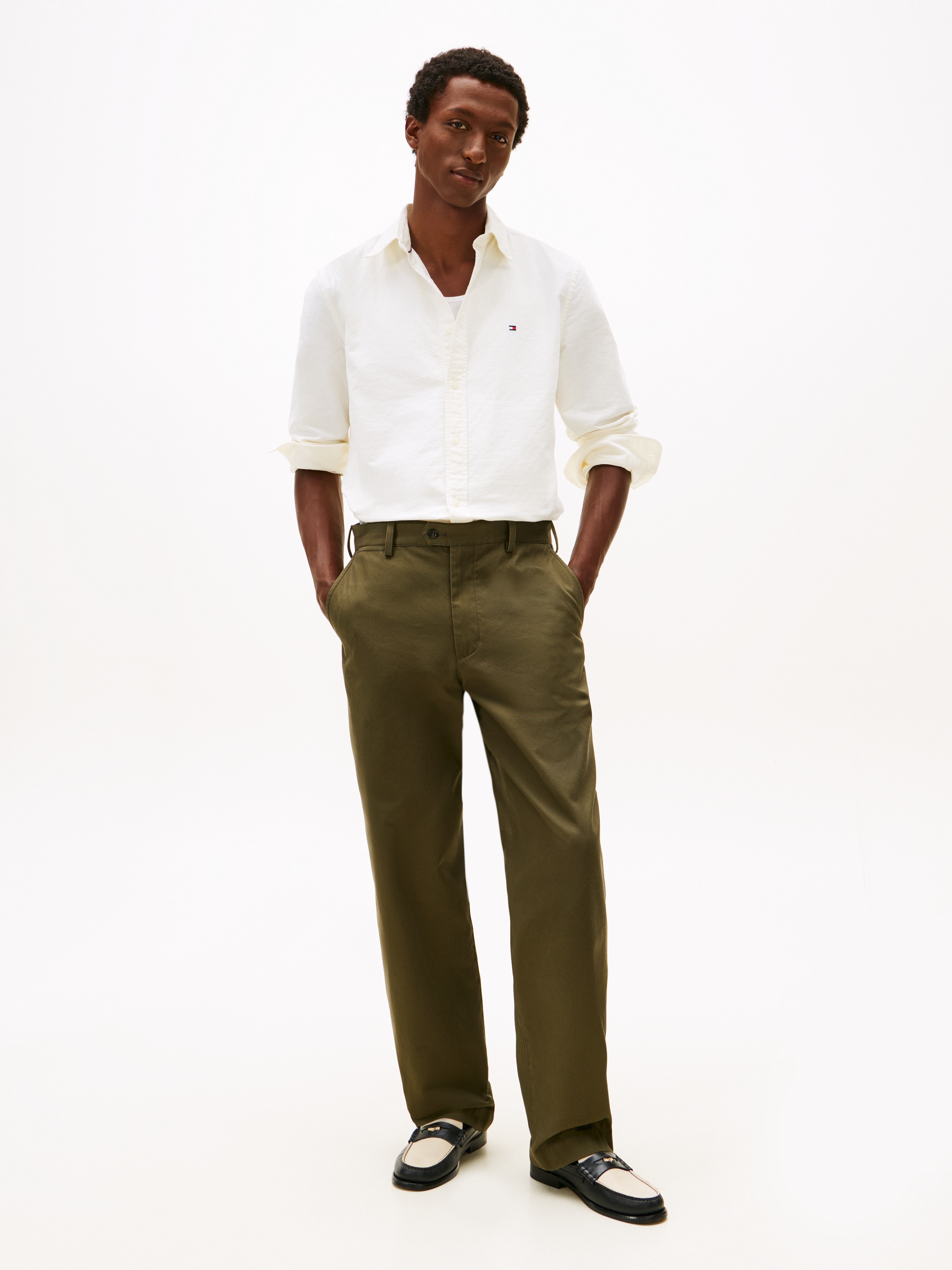 Tommy Hilfiger Chemise à manches longues »OXFORD DOBBY« col boutonné, coupe régulière, chemise business