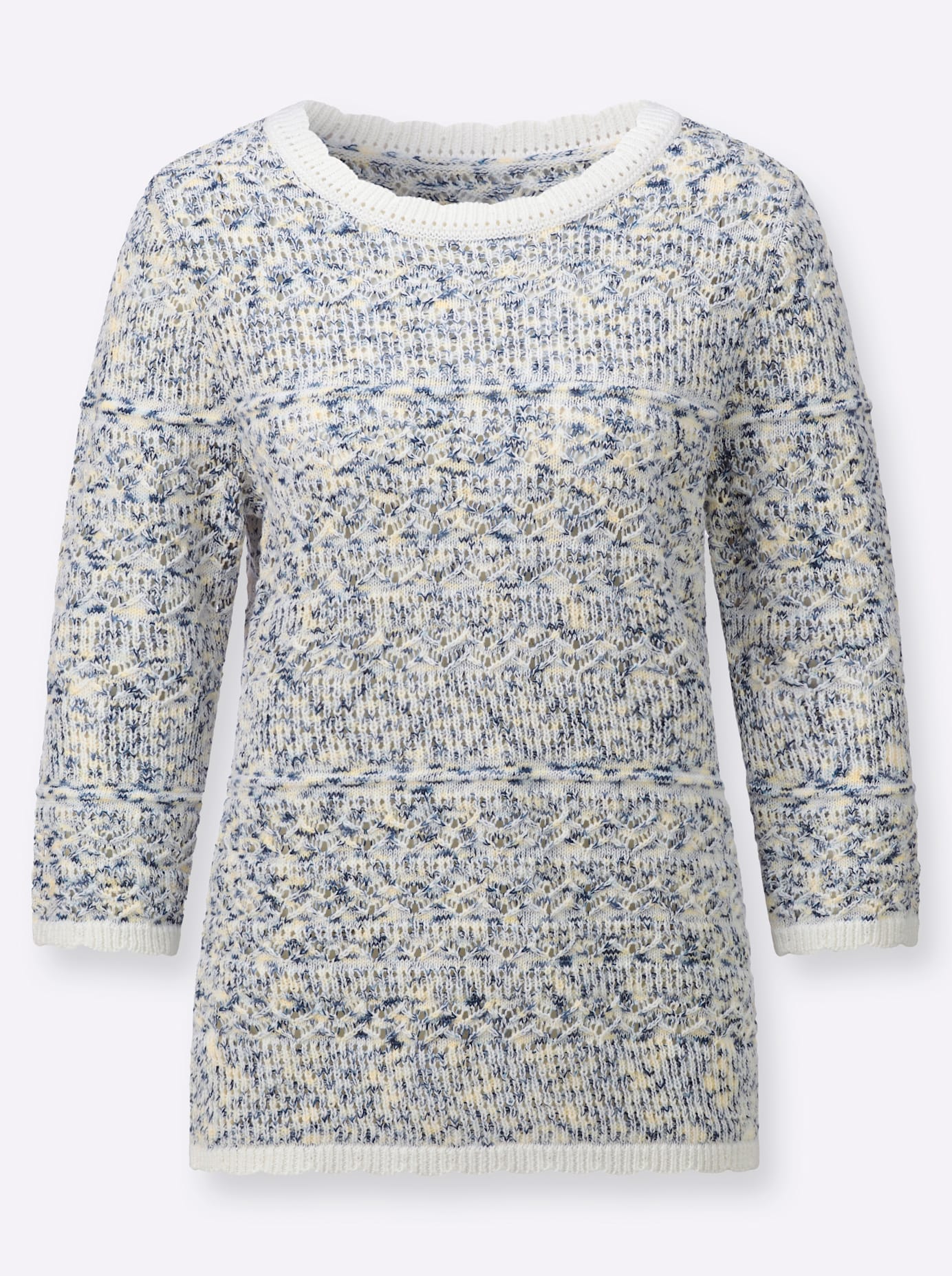 Inspirationen Pull à manches 3/4 »Ajour-Pullover«