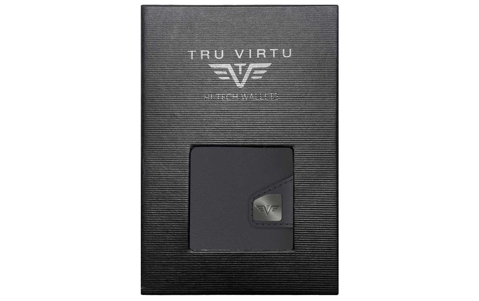 Geldbörse »TRU VIRTU Click & Slide Wallet vegan, Bio Apple Black«
