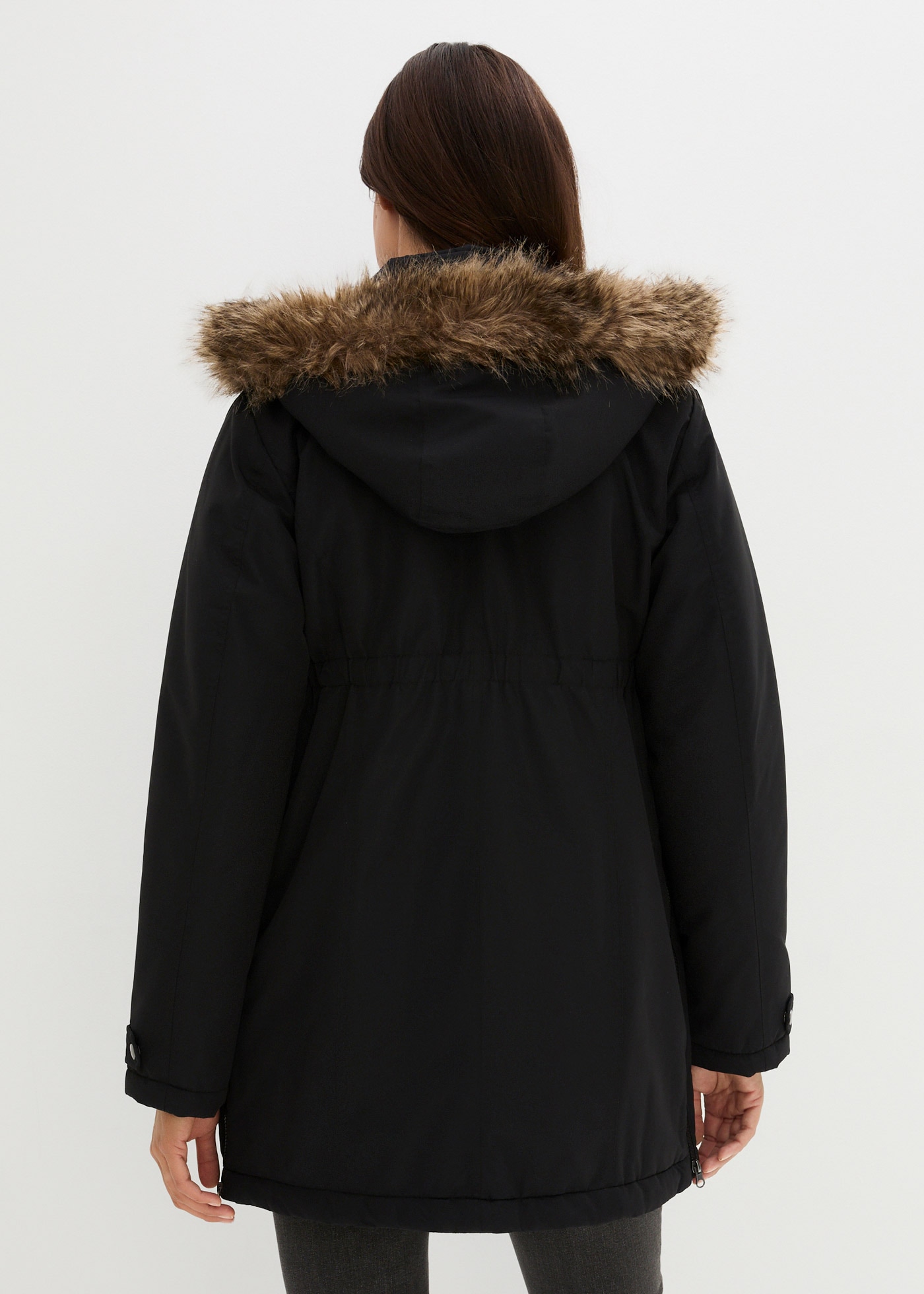 bonprix Veste de maternité avec capuche mit elastischem Gummizug, seitlicher Erweiterung durch Reissverschlüsse