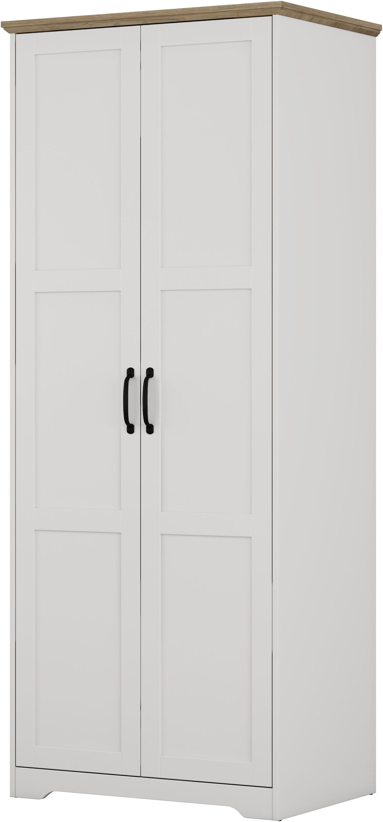 GOODproduct Kleiderschrank »Emmilia Schrank Schlafzimmerschrank im Landhaus Design« Landhaus Schrank mit  2 Türen in Breite 82,7cm, Höhe 2m
