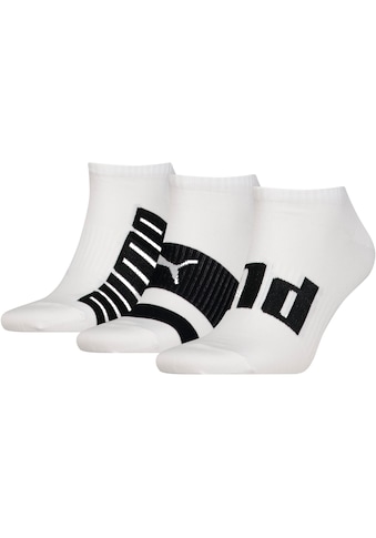 Sneakersocken »Unisex PUMA UNISEX BIG LOGO SNEAKER«, (Packung, 3 Paar), Short-Socks