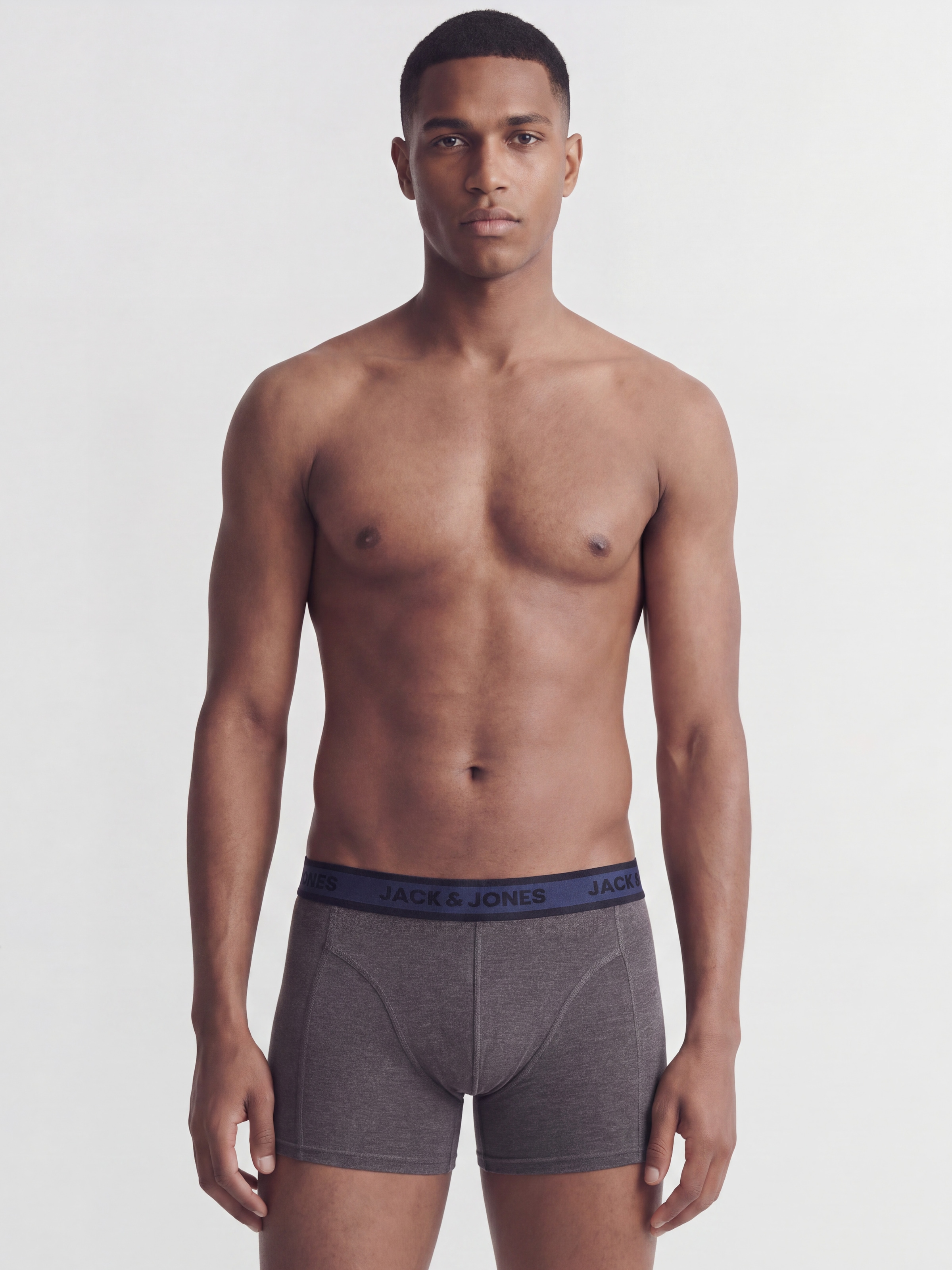 Jack & Jones Tronc »JACMAGNUS SOLID TRUNKS 5 PACK STYD« Paquet, 5 cuis Baumwollmischung, Logobund