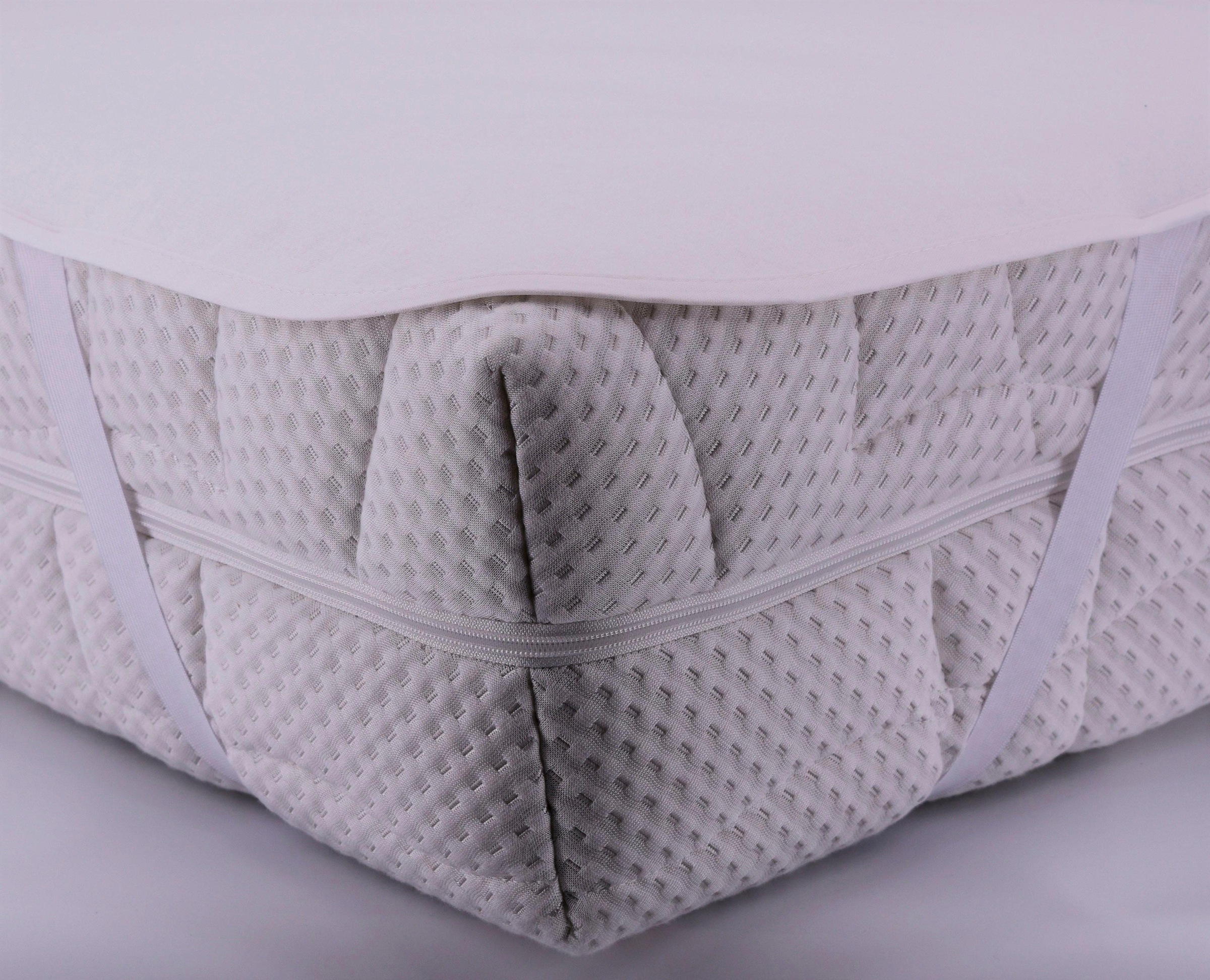SETEX Matratzenauflage "PU-Sandwich, 90x200 cm, 140x200 cm und weiteren Größen" innenliegende Nässesperre, Allergiker geeignet (Hausstauballergiker)