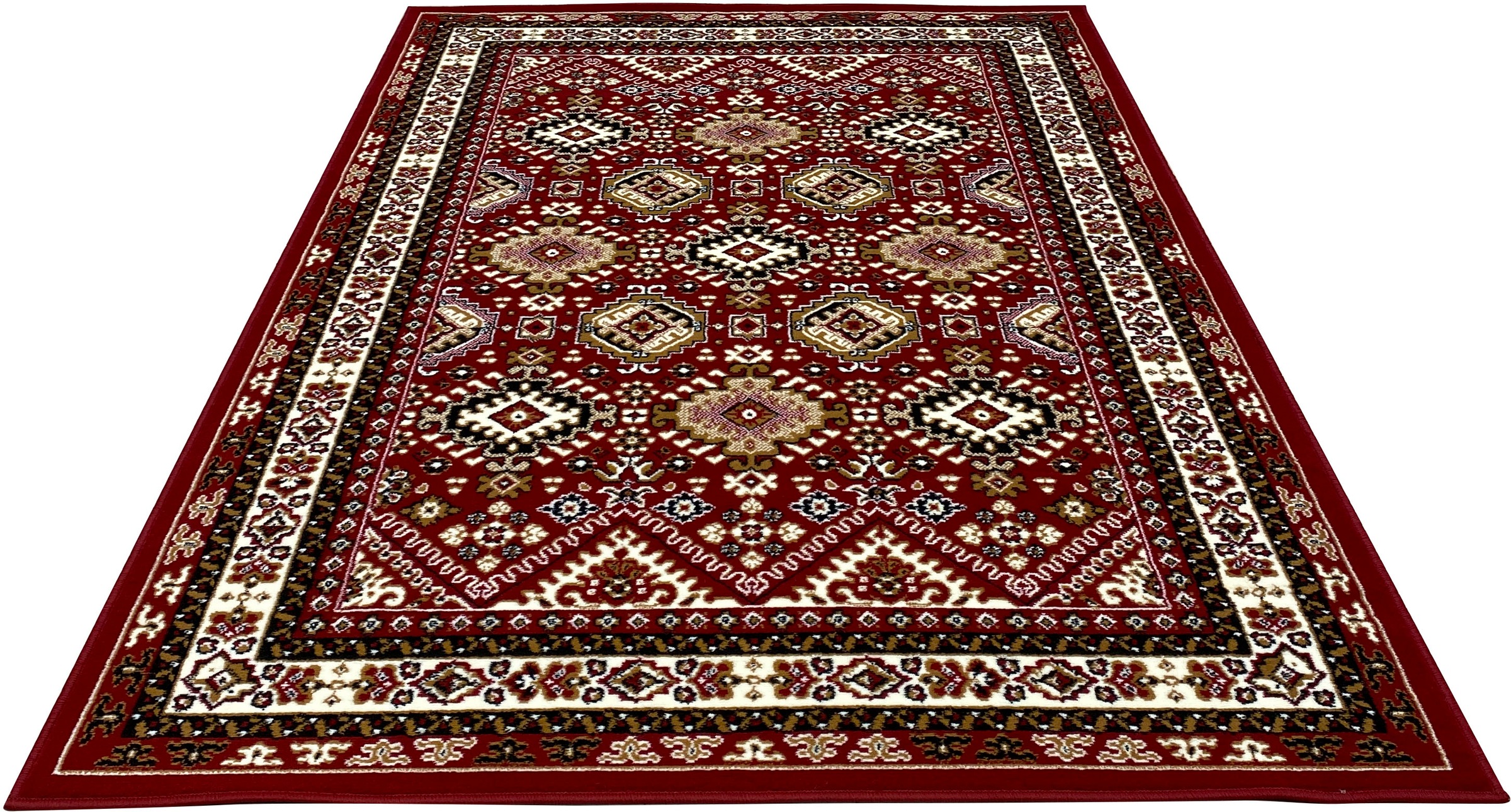 my home Teppich »Diantha«, rechteckig, 7 mm Höhe, Orient-Optik, mit Bordüre, Kurzflor, pflegeleicht, elegant, weich