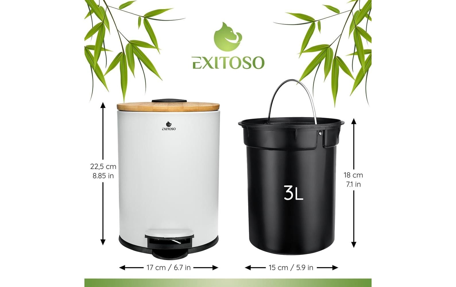   Mülleimer »Exitoso mit Softclose-Deckel 3 l«