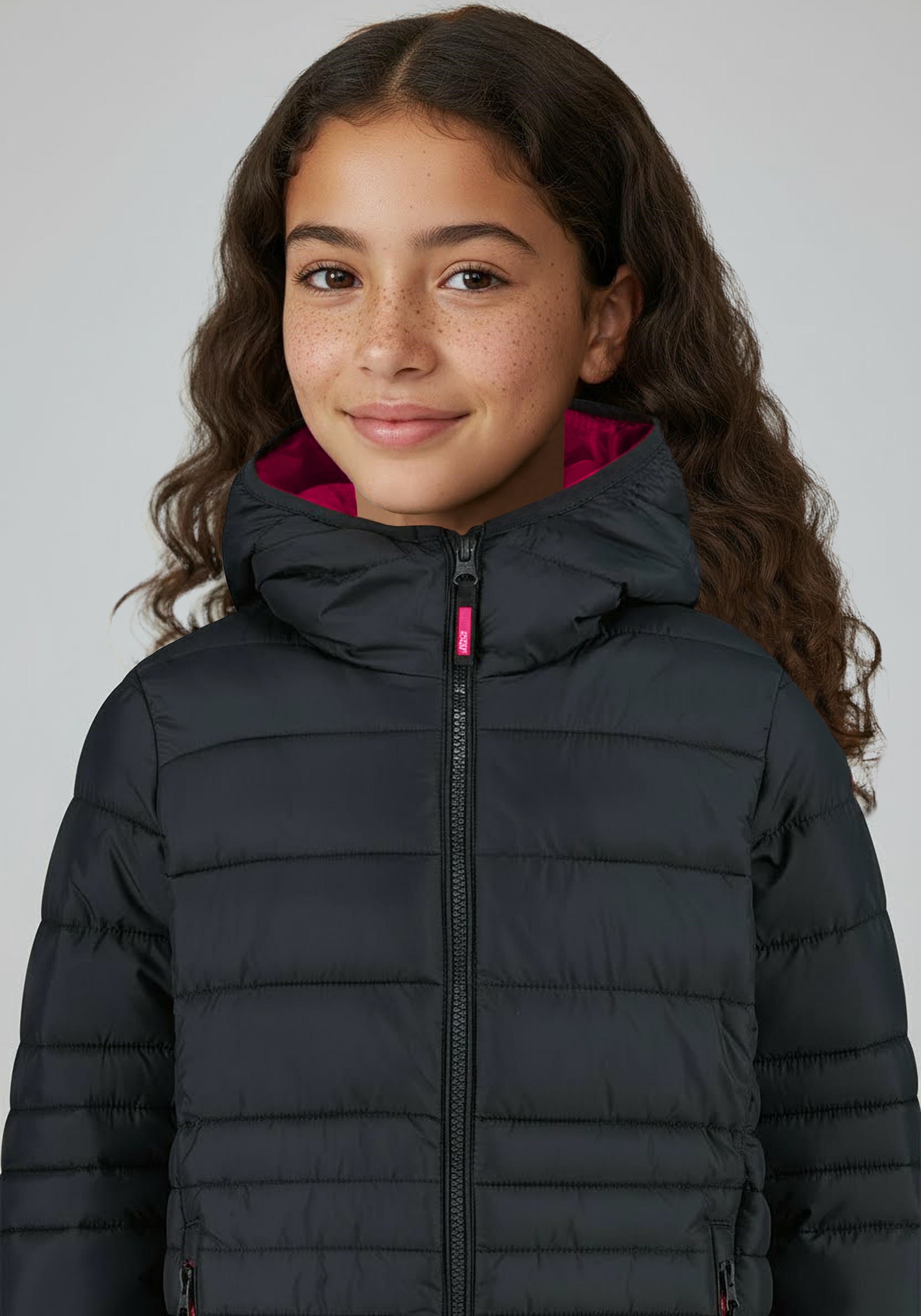 CMP Steppjacke »KID G JACKET FIX HOOD« 1 Stk. tlg. mit Kapuze wärmend & winddicht & wasserabweisend