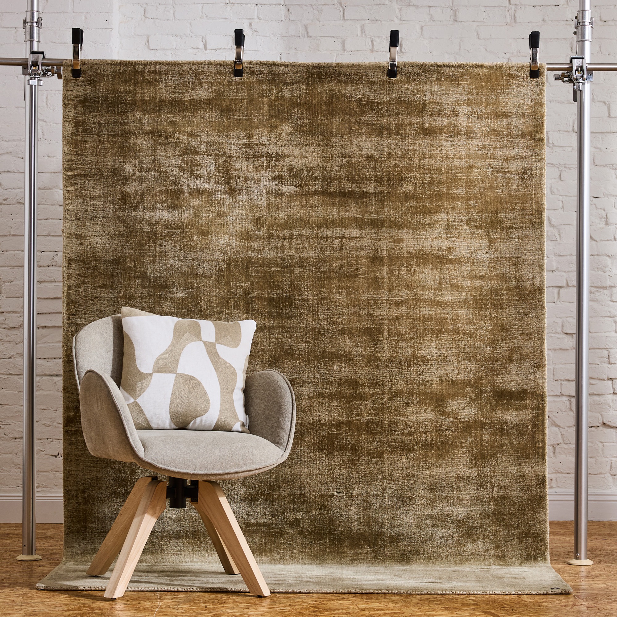 TOM TAILOR HOME Tapis »Shine uni« Rectangulaire 8 mm Höhe Handweb Teppich, 100% Viskose, handgewebt, mit elegantem Schimmer