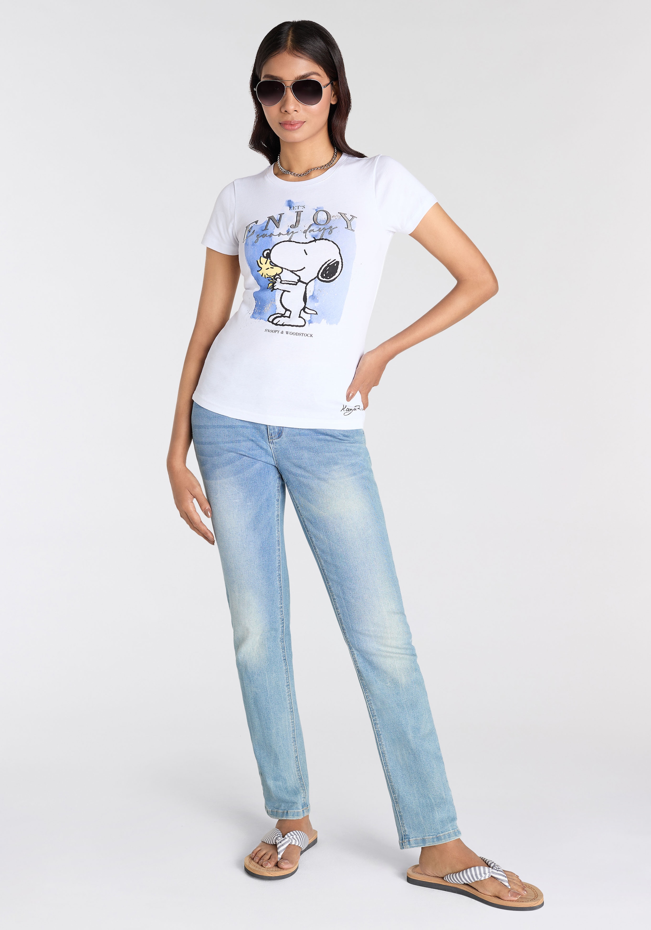 KangaROOS Kurzarmshirt, mit lizensiertem Snoopy Print Originaldesign NEUE-KOLLEKTION
