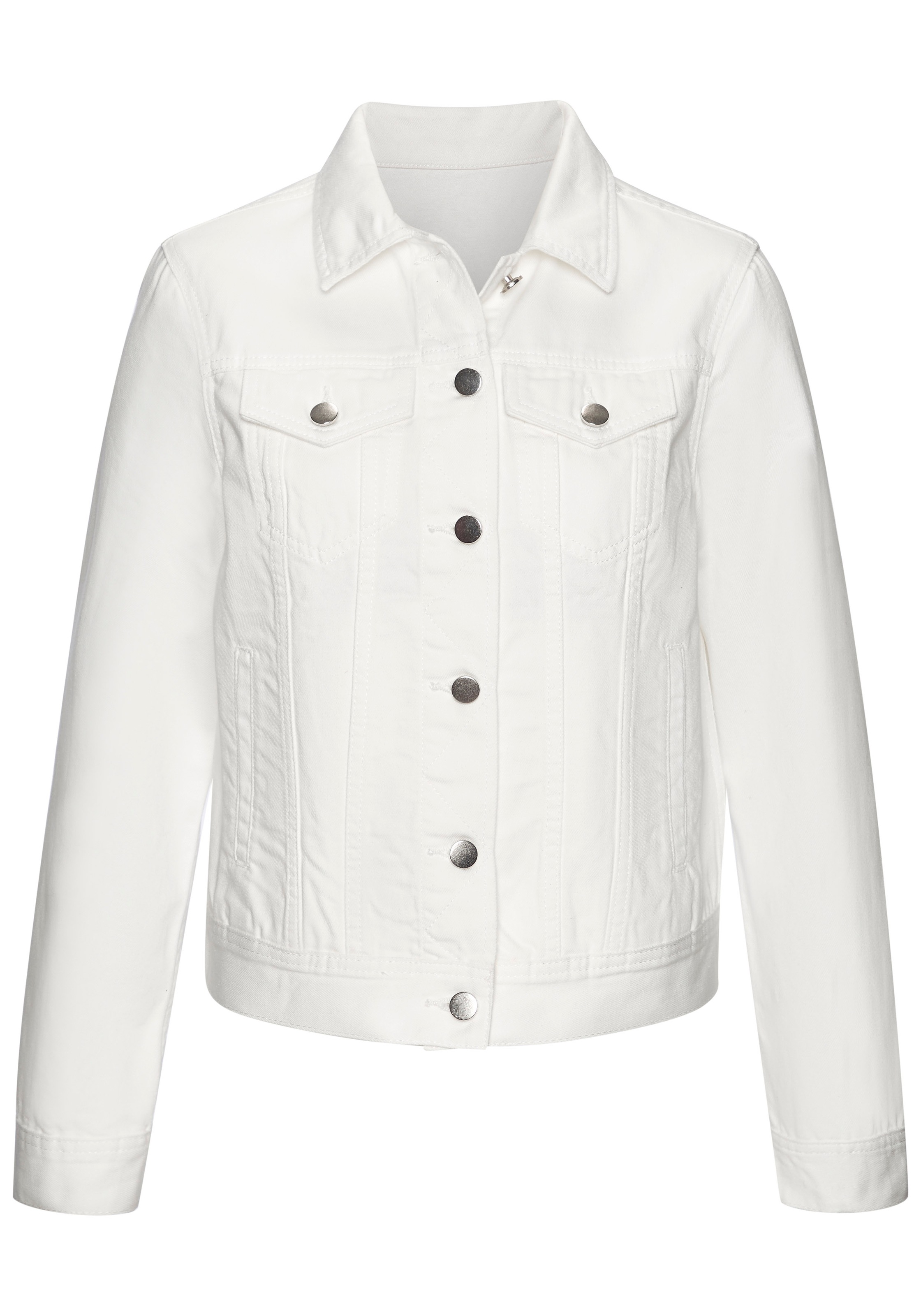 LASCANA Jeansjacke mit zwei Pattentaschen, Denimjacke aus Baumwolle, Sommerjacke