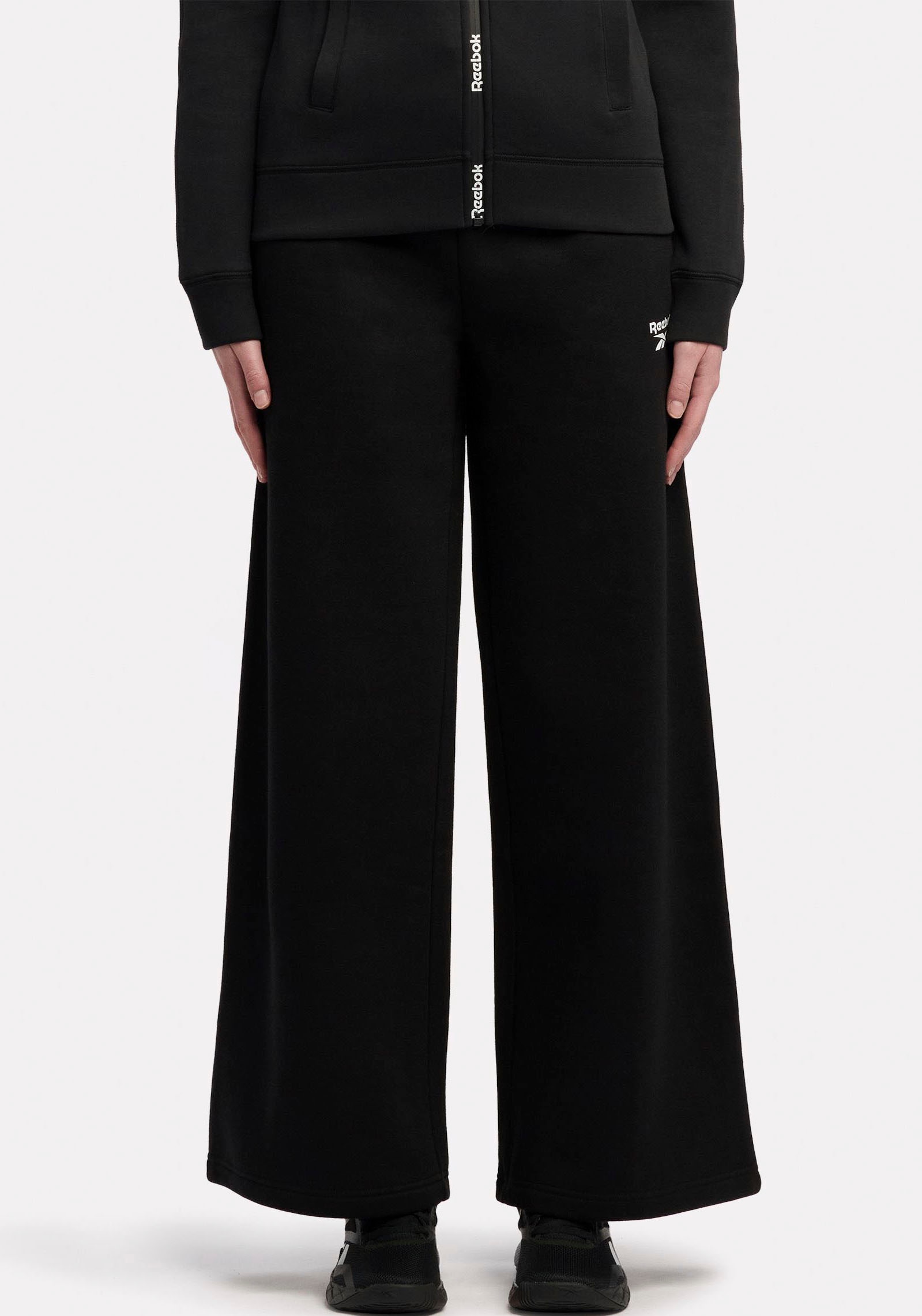 Image of Reebok Jogginghose "YARA WIDE HEM OPEN JOGGER" sportlicher Stil, für Sport und Freizeit, bequeme Passform