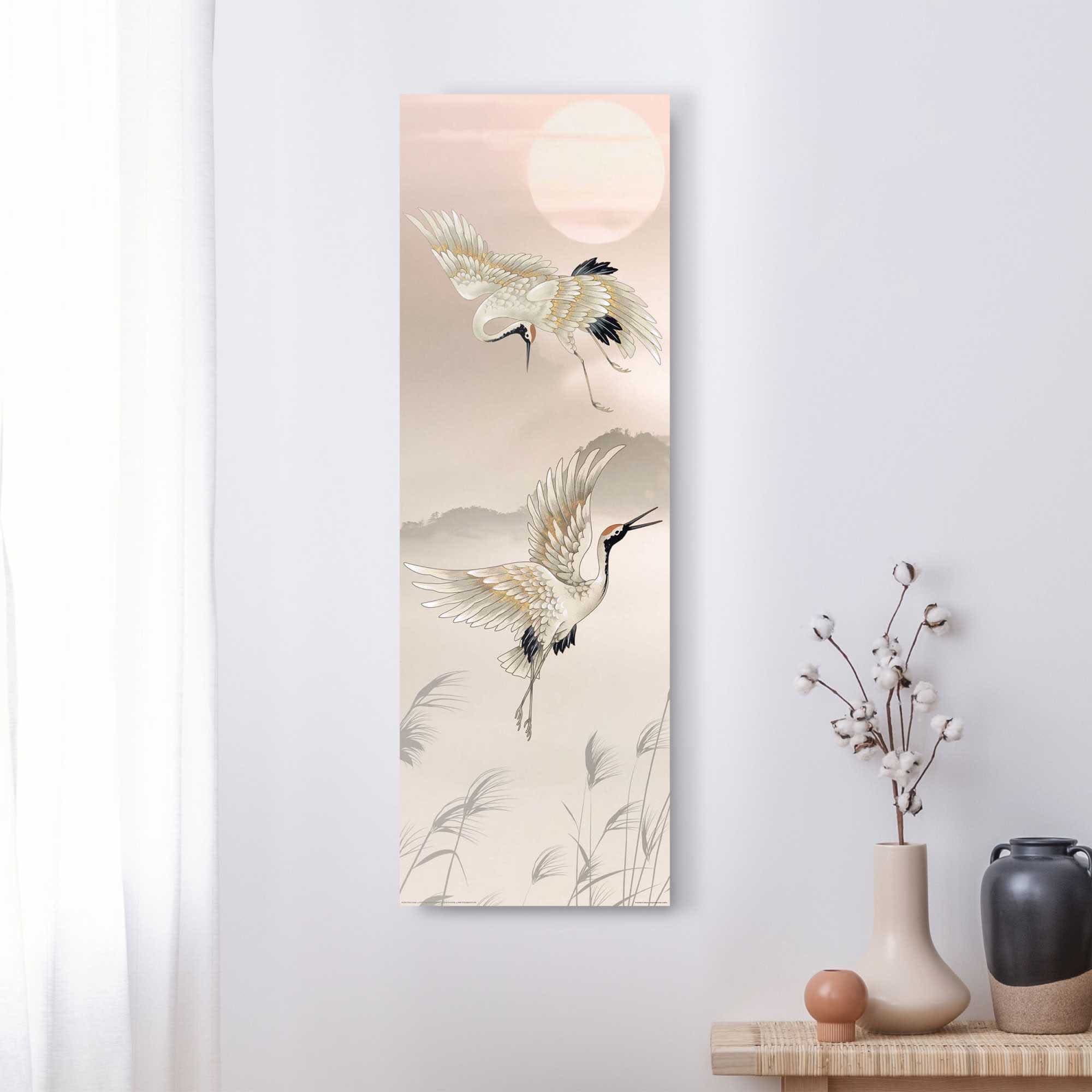 Reinders Wandbild "Kraniche in Pastel"
