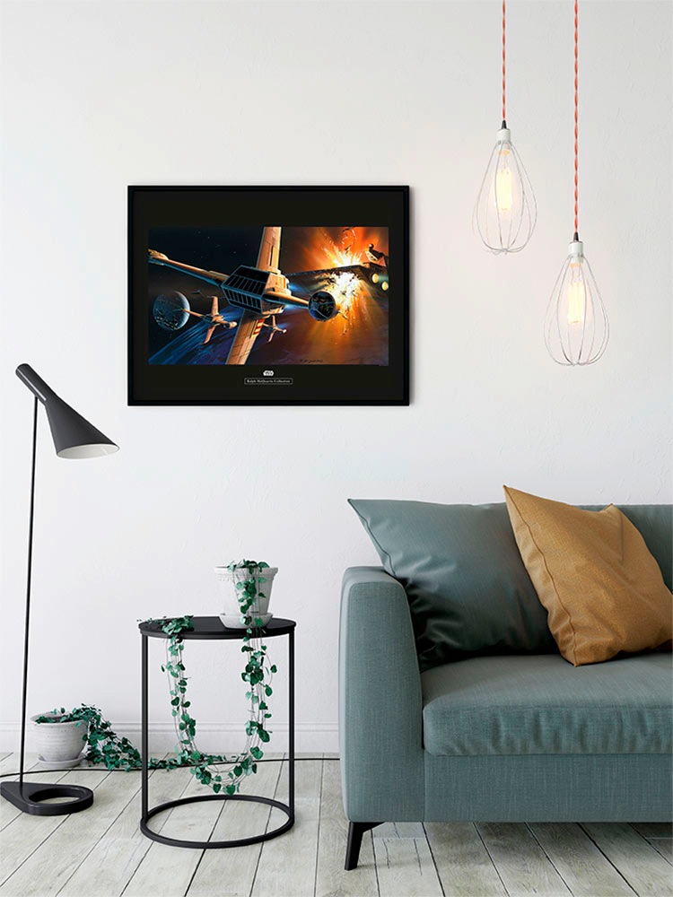 Komar Bild »Star Wars Classic RMQ Endor Orbit War«, Star Wars, (1 St.), Wandbild zur Dekoration im Kinderzimmer - ohne Rahmen