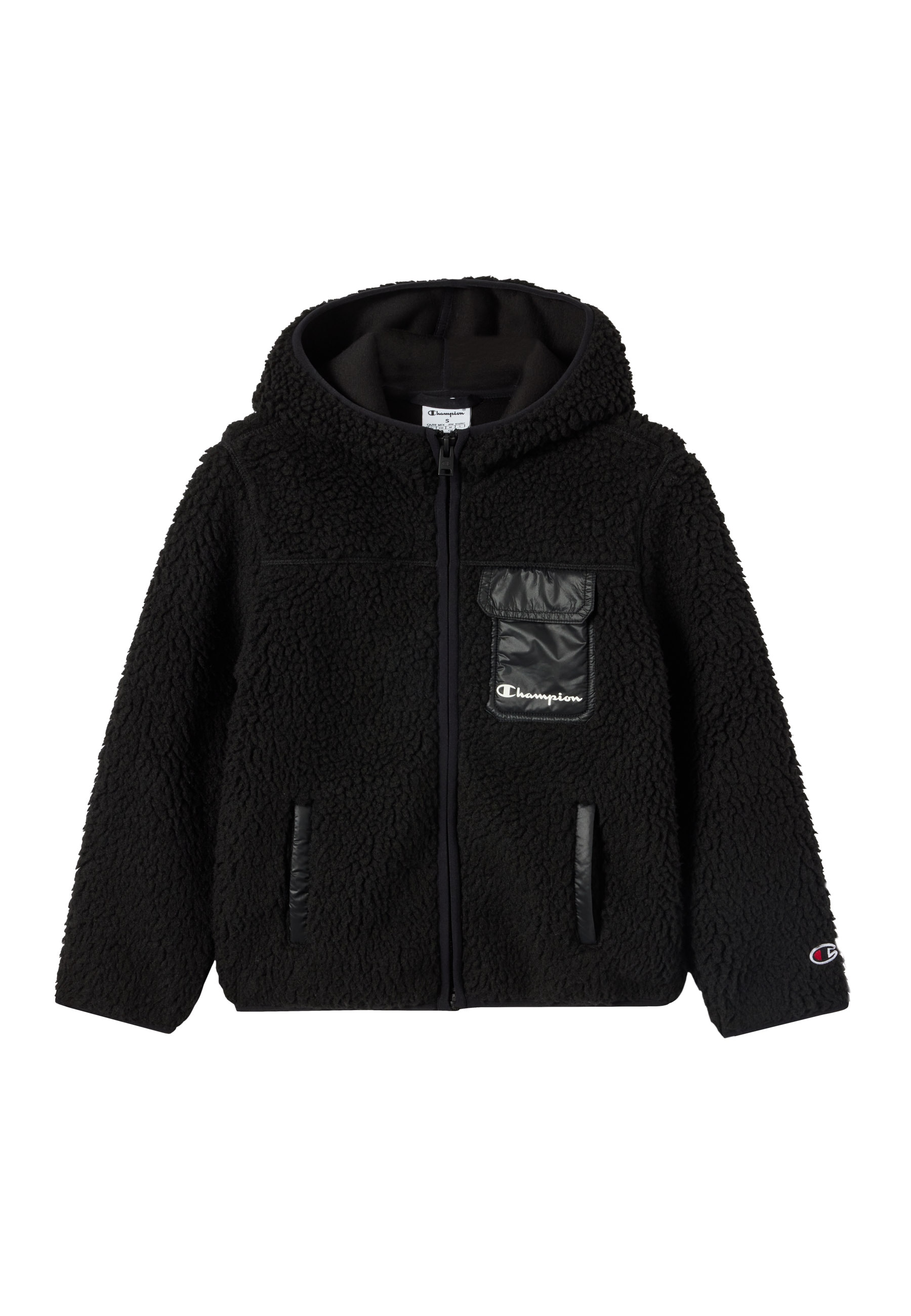 Image of Champion Fleecejacke "Polar Hooded Full Zip Top" für Kinder und Jugendliche, sportlicher Stil, mit Kapuze
