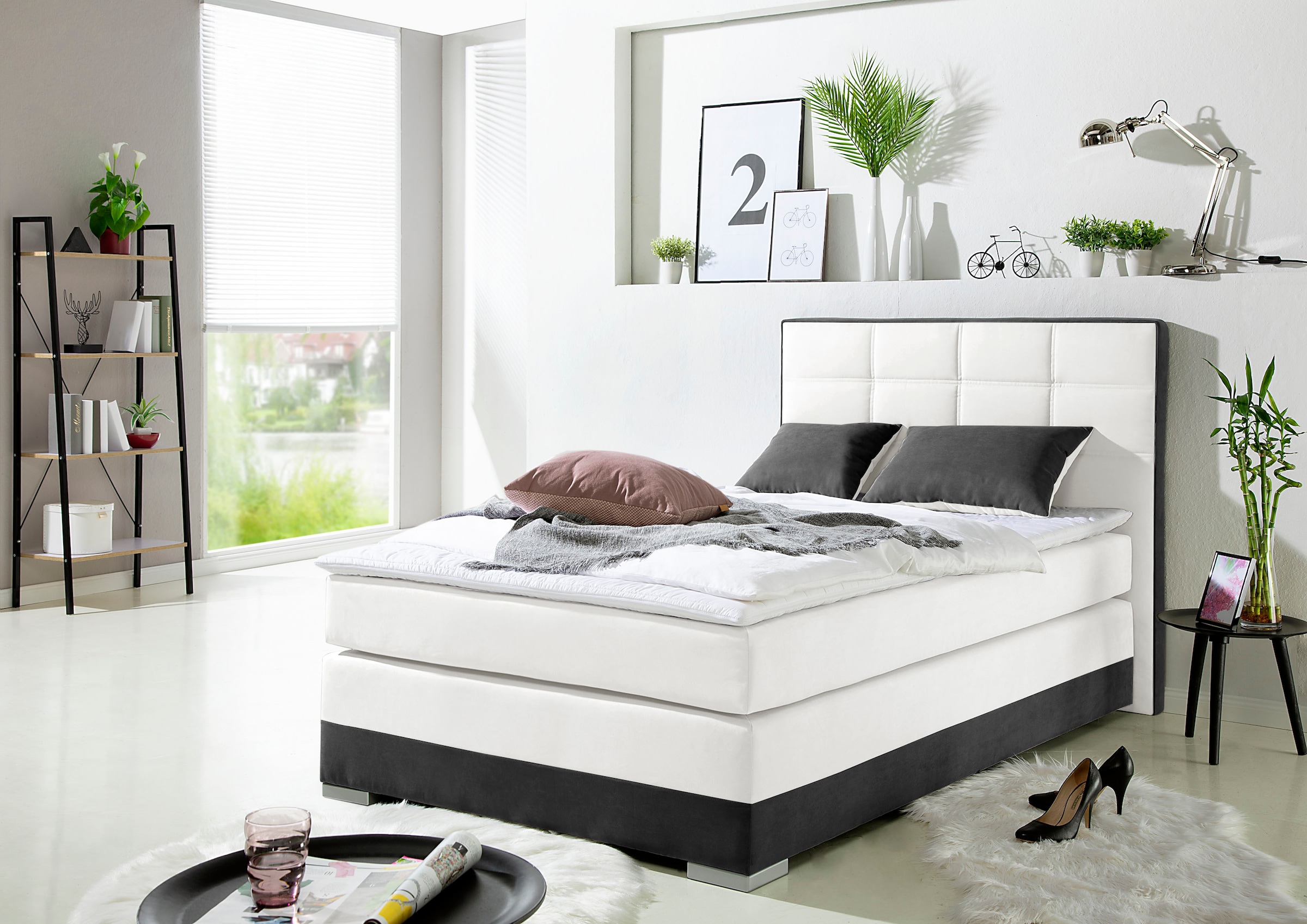 Image of Home affaire Boxspringbett inklusive Topper und Wendekissen