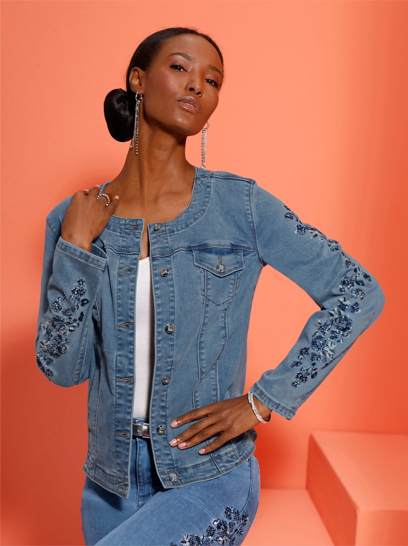 Image of creation L Jeansblazer "Lyocell-Baumwoll-Jeansblazer"