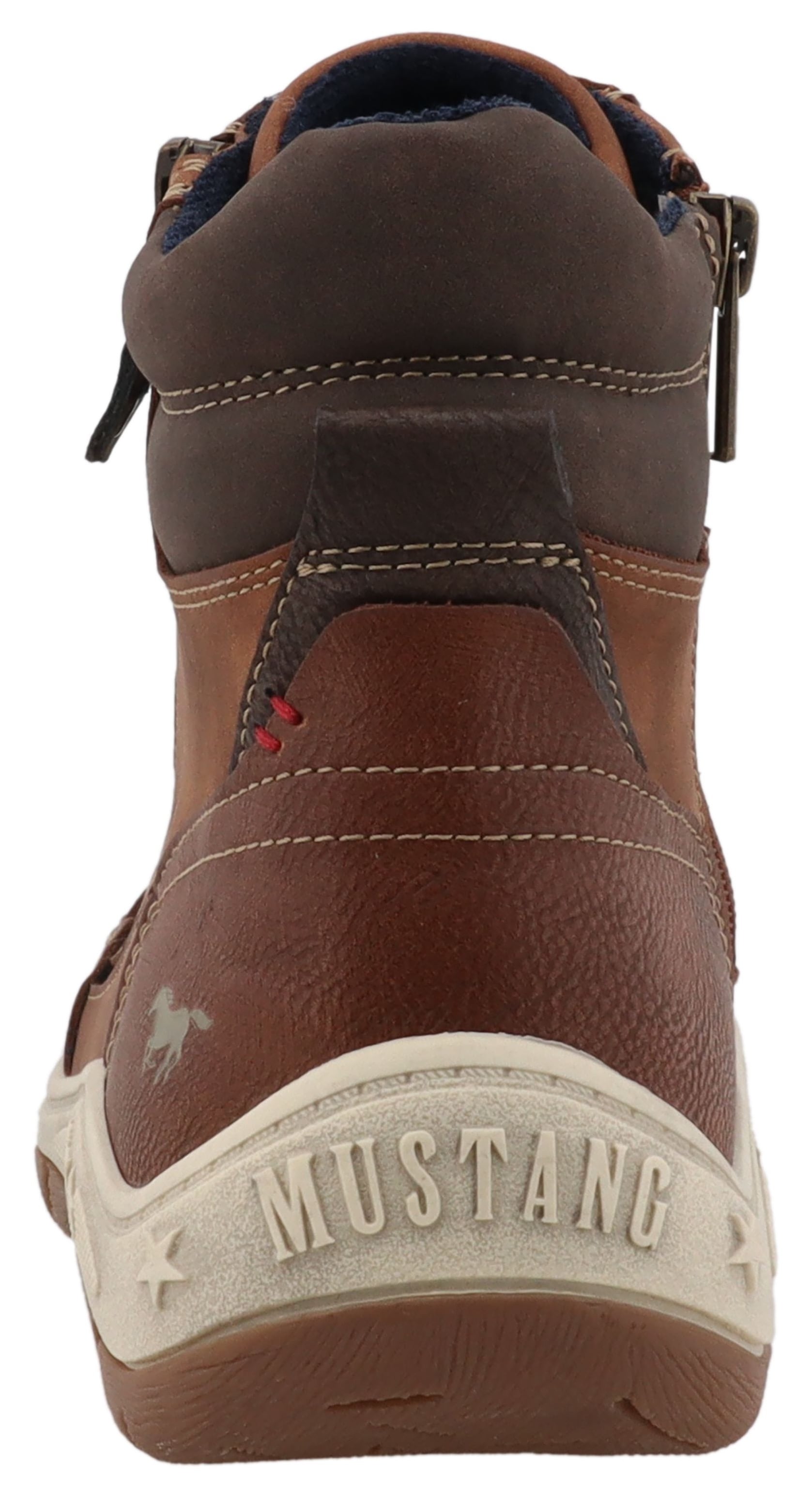 Mustang Shoes Bottines à lacets »Benedetto«  baskets montantes, bottines à lacets avec fermeture éclair