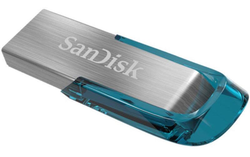 Image of Sandisk USB-Stick "USB 3,0 Ultra Flair 128 GB Blau" (128GB GB Lesegeschwindigkeit 150 MB/s)