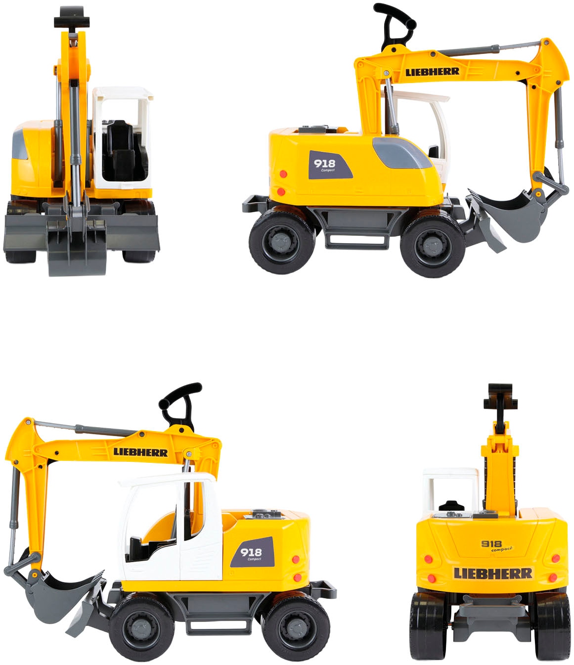 Lena® Jouet pelleteuse »Worxx, Liebherr Compact A918 Litronic« fabriqué en Europe