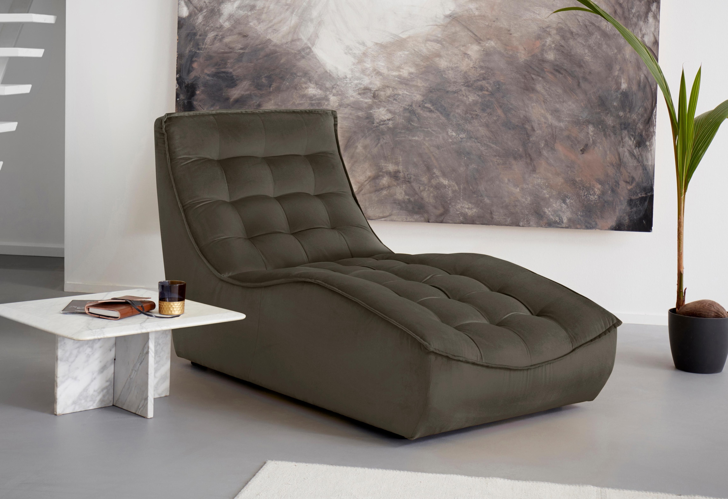 CALIA ITALIA Chaiselongue »Banjo, Designsofa, erstklassiger Sitzkomfort, als Einzelelement«, oder als Modulsofa mit den passenden Erweiterungselementen stellbar