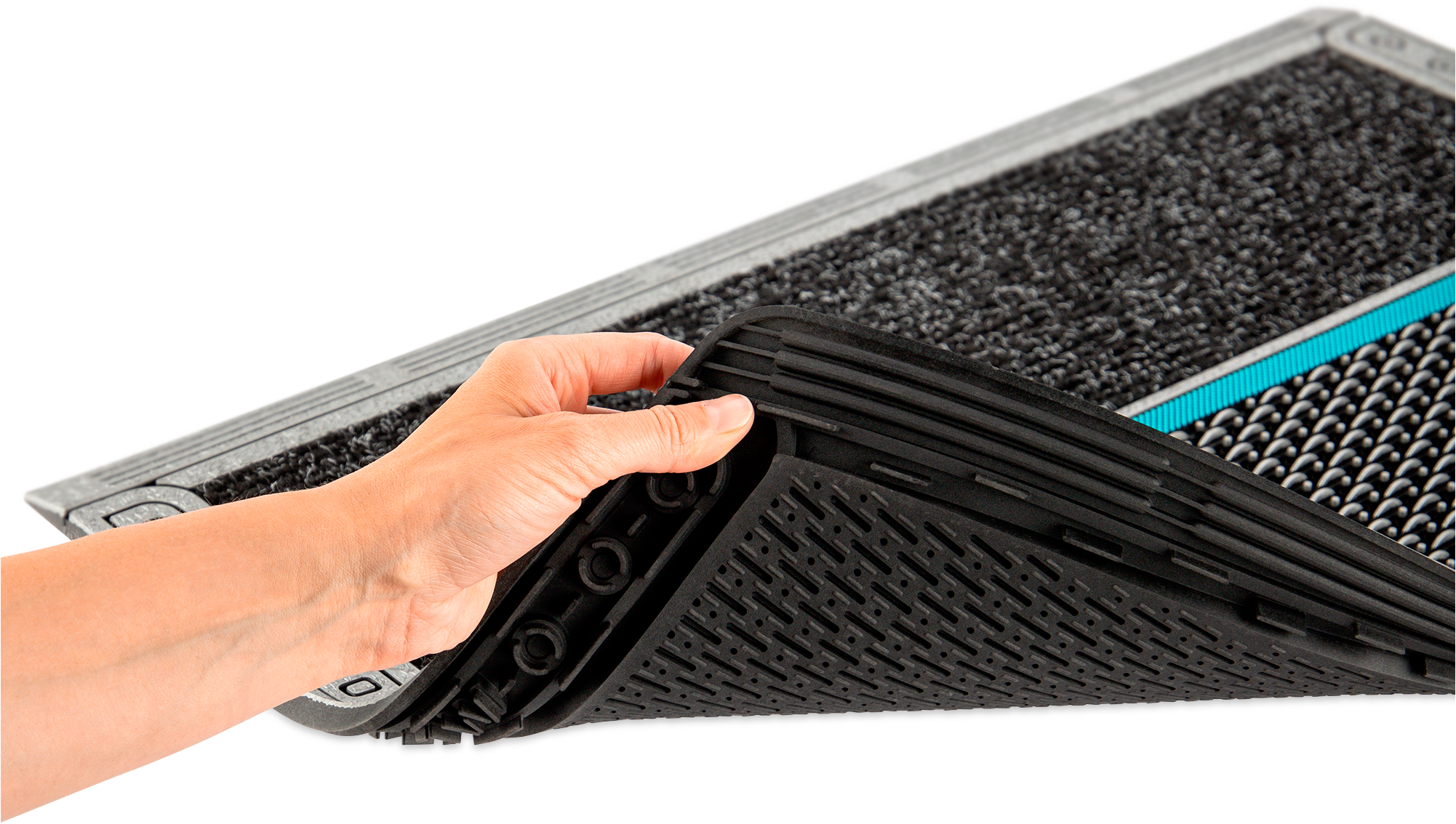 Home2Fashion Fussmatte »Clean Colorado HR«, rechteckig, 12 mm Höhe, Schmutzfangmatte, mit Spruch, robust, In- und Outdoor geeignet