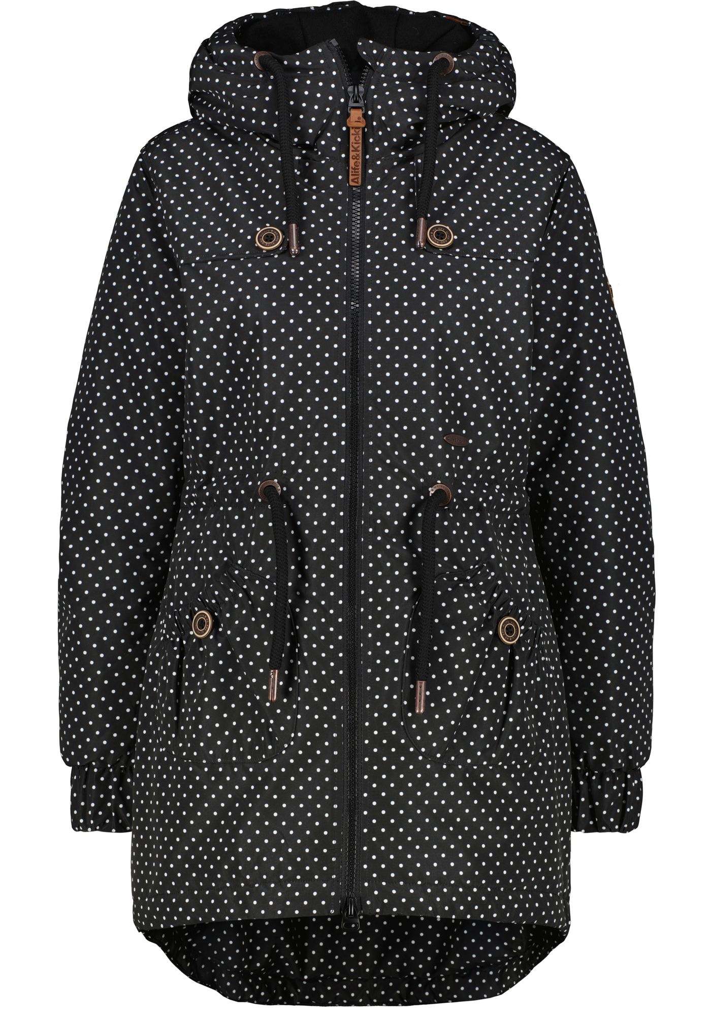 Alife & Kickin Veste d'extérieur »CHARLOTTEAKB« avec capuche parka doublée, veste à capuche cintrée par cordon