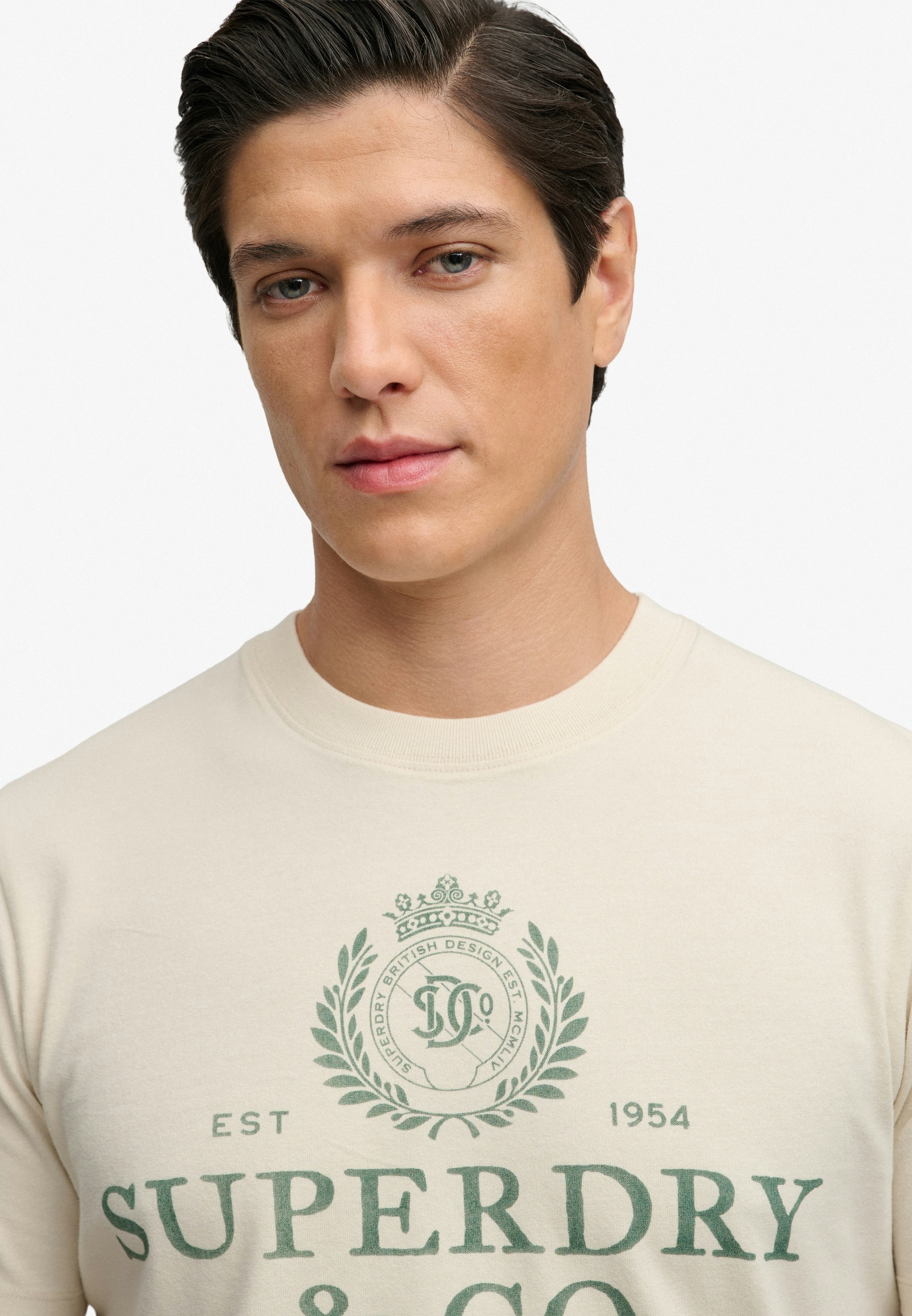 Superdry Shirt à col rond »1954 Company Relaxed Tee« coton, coupe décontractée