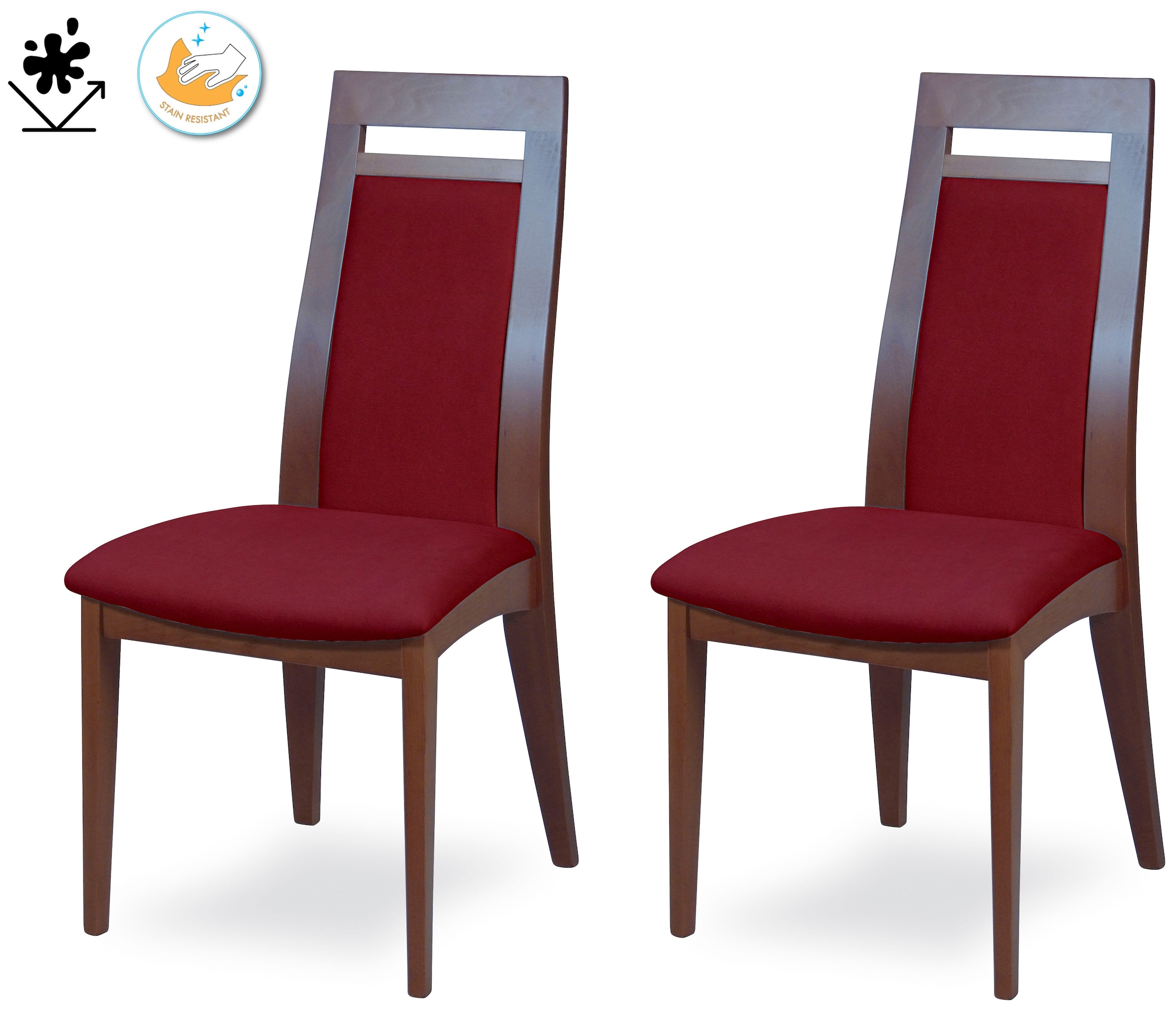 Image of Home affaire Esszimmerstuhl "CLIO" () 2 Stk.Stuhl mit wasserabweisender Stoff