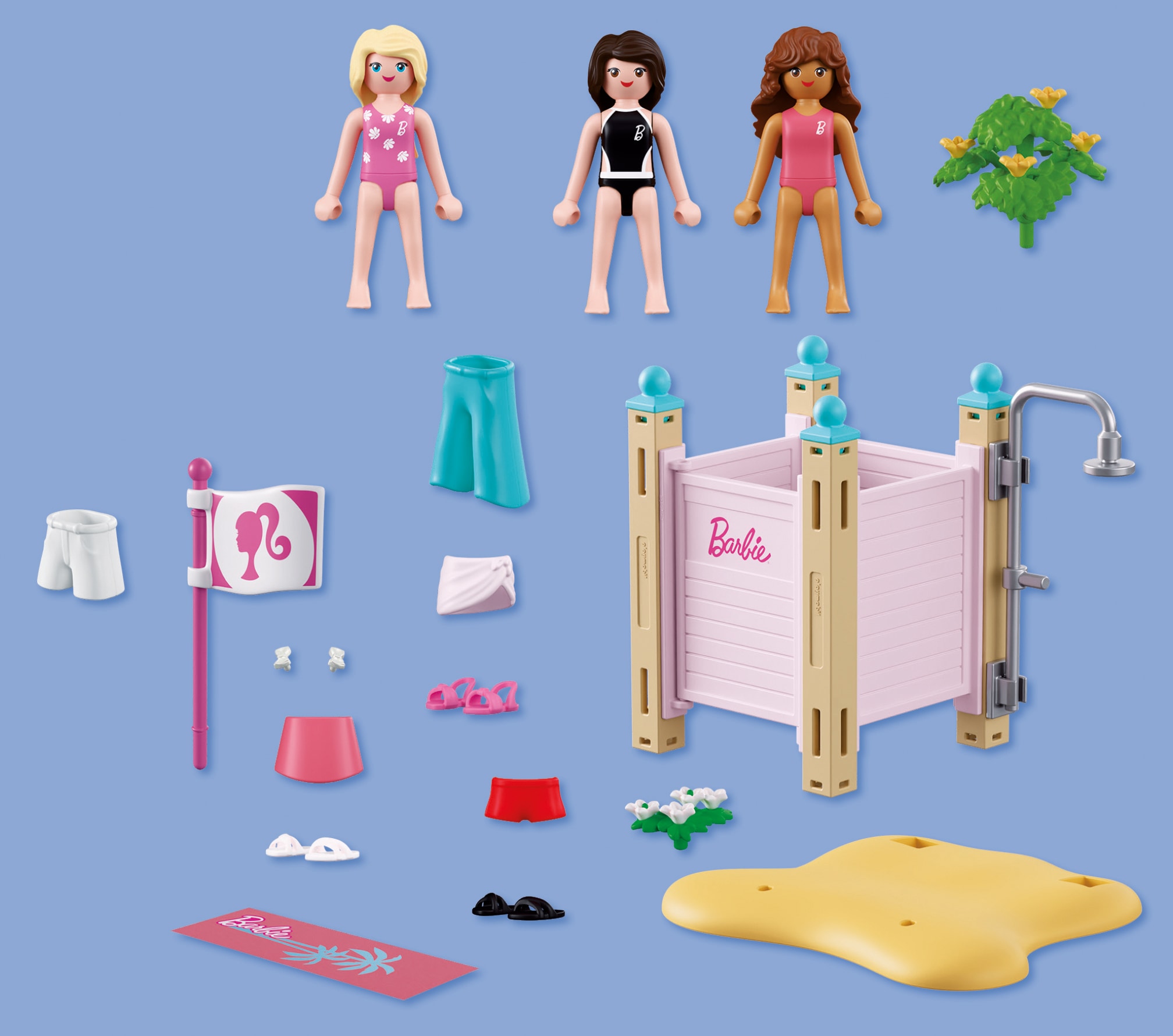 Playmobil® Jeu de construction »PLAYMOBIL x Barbie™ Strandmode (72124), Barbie™« Made in Europe