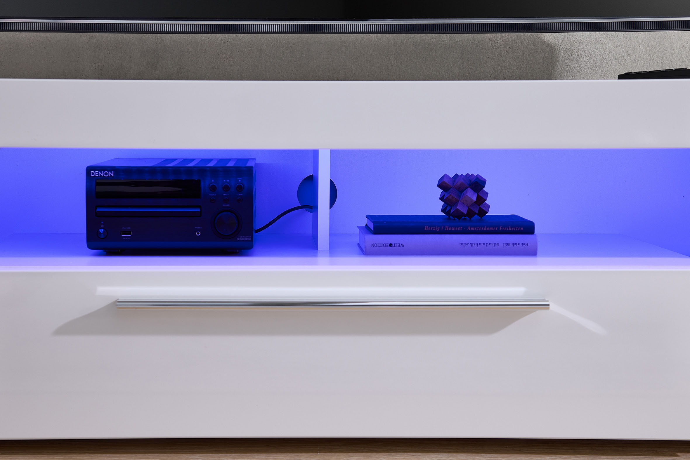 Stolkom Meuble TV »Goal« Oberboden bis 25 kg belastbar, 1 Klappe mit Griff