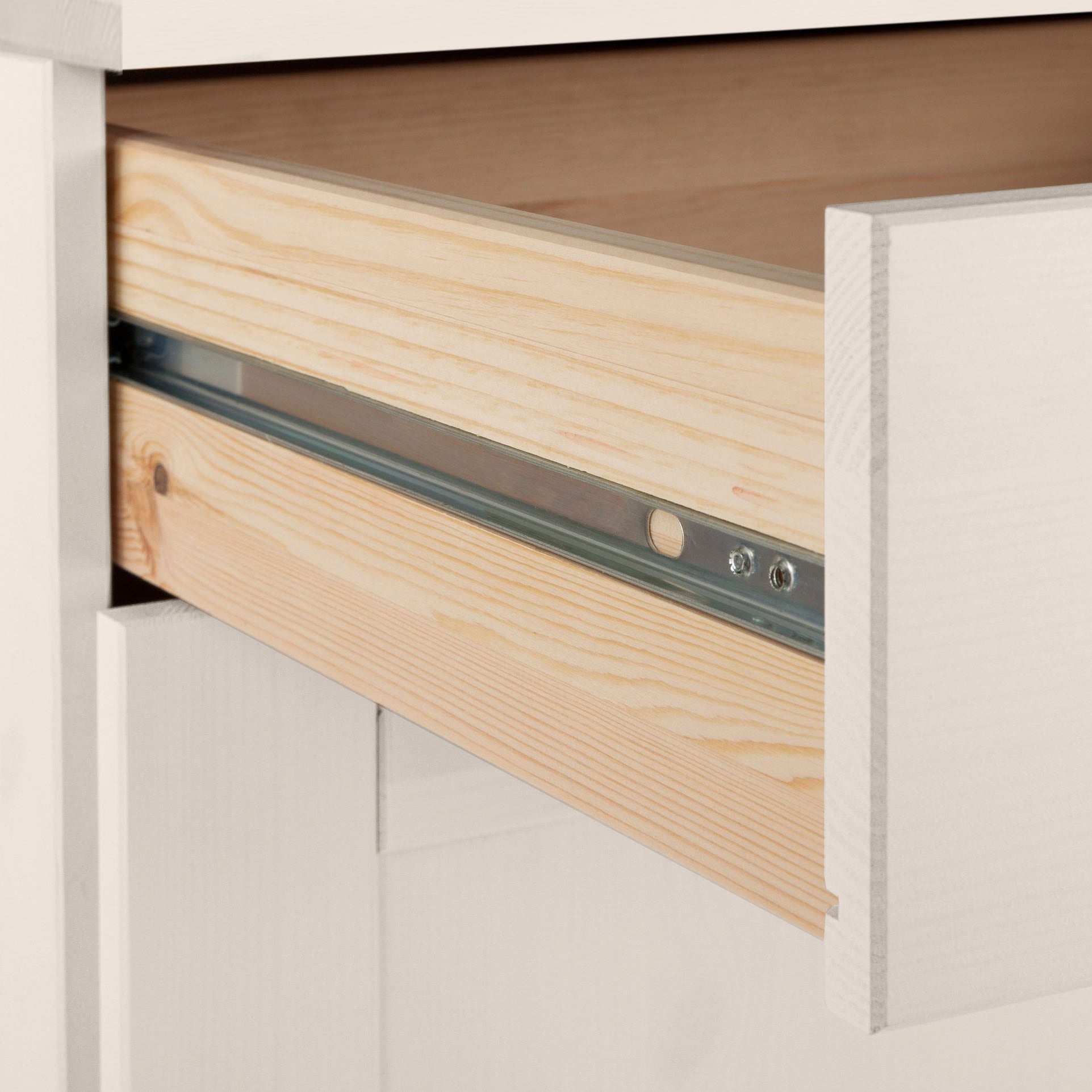 Home affaire Armoire haute »Alby« Largeur 75 cm, 2 portes, 1 tiroir, 6 compartiments ouverts