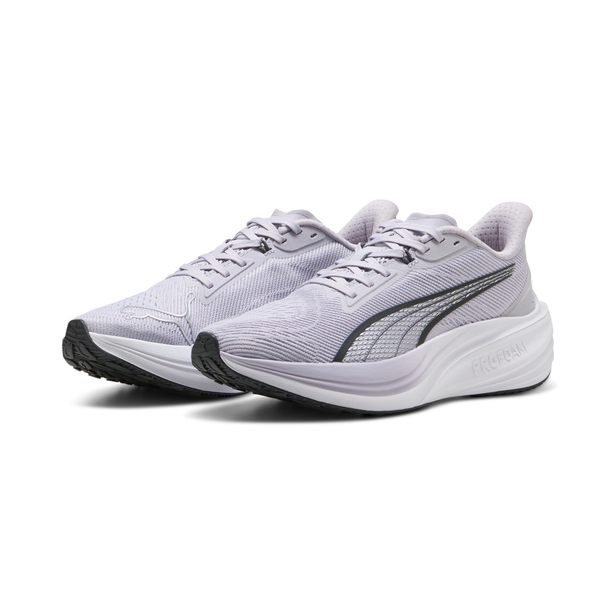 Puma, Unisex, PUMA »DARTER PRO«, lila crush, dusky gray, puma weiß, 38, Mit Schnürung