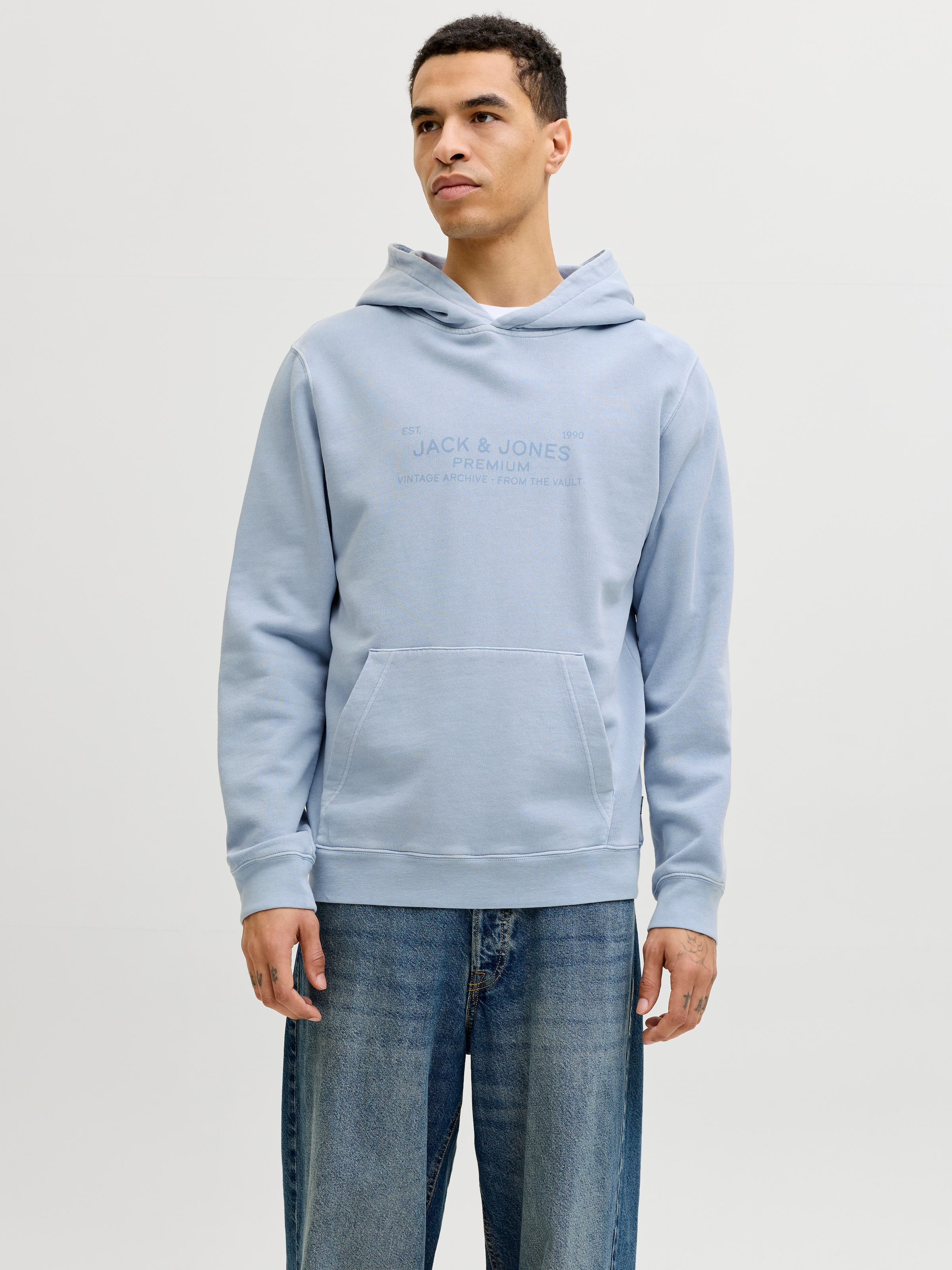 Image of Jack & Jones Kapuzensweatshirt "JPRBLUAIDEN HOOD SWEAT", Baumwolle, regular fit