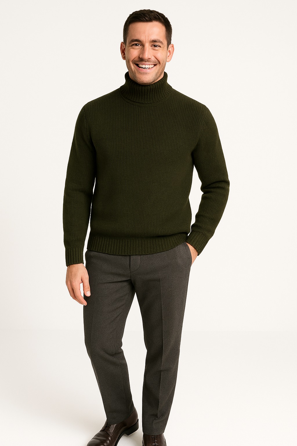 Image of Jack & Jones Rollkragenpullover "JJROY KNIT ROLL NECK AW25"