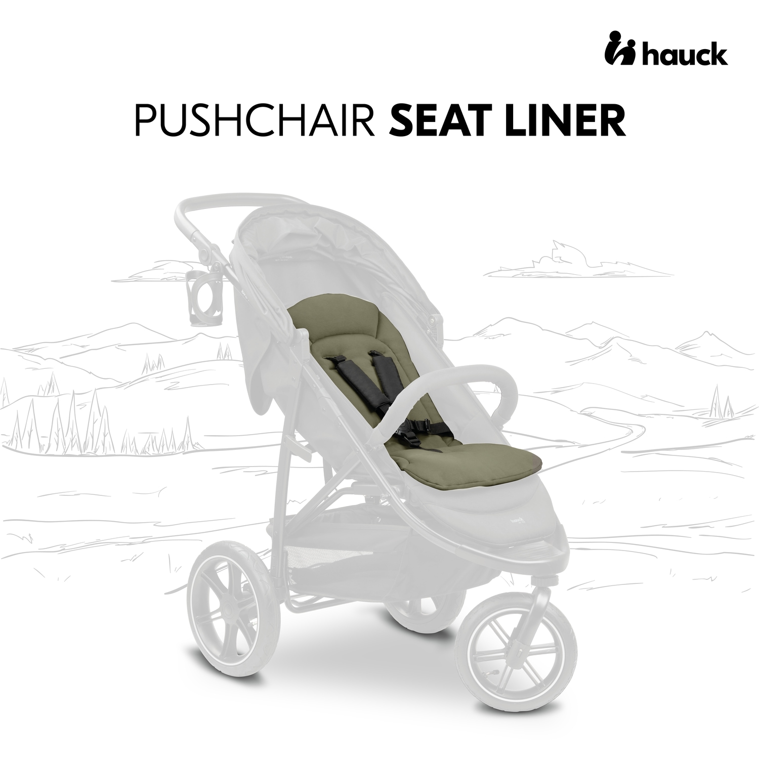 Hauck Kinderwagen-Sitzauflage »Seat Liner« kompatibel mit hauck Buggys, Kinderwagen und Fahrradanhängern