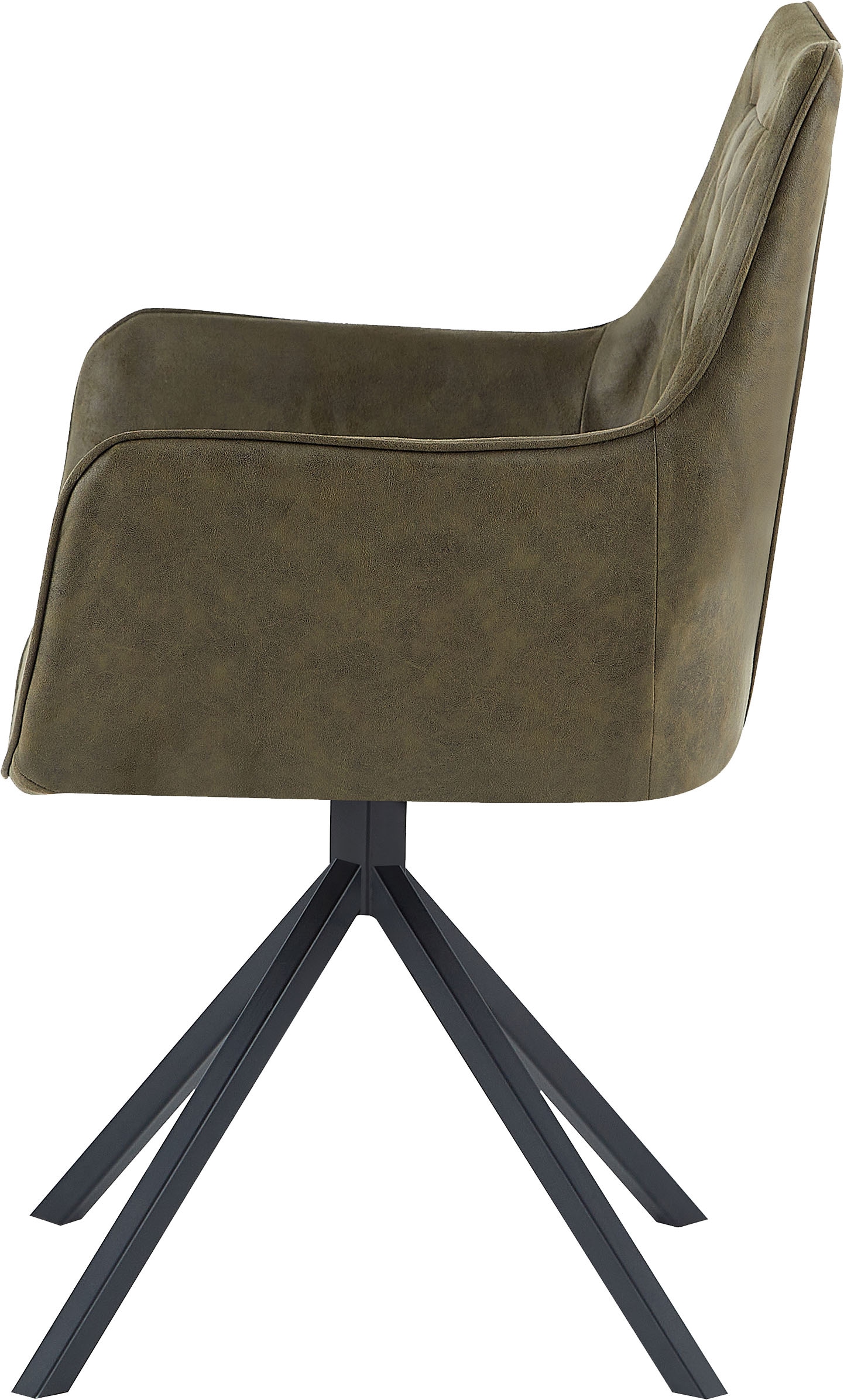 Kayoom Drehstuhl »Stuhl Aeron 125, mit Armlehne, 180° drehbar, mit Rückholautomatik«, 1 St., 180°-drehbar mit Auto-Rückholfunktion,einfaches Aufstehen mit Armlehne