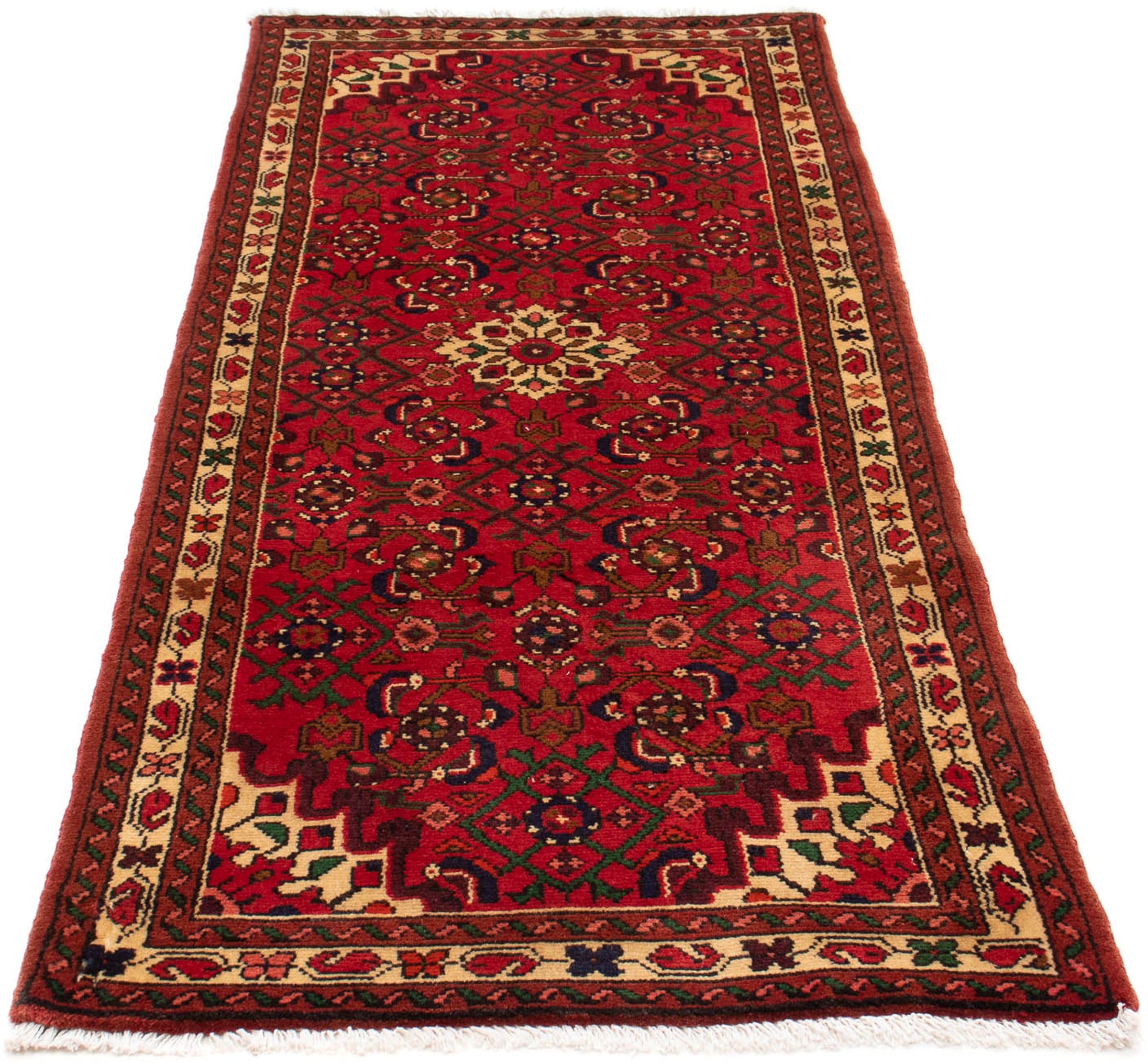 Image of morgenland Orientteppich »Perser - Nomadic - 200 x 80 cm - dunkelrot«, rechteckig, 10 mm Höhe, Wohnzimmer, Handgeknüpft, Einzelstück mit Zertifikat bei Ackermann Versand Schweiz