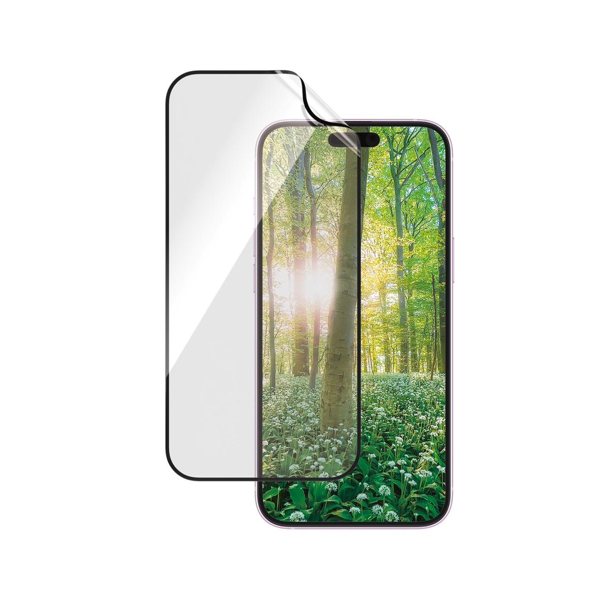 PanzerGlass Displayschutzfolie »ECO MATRIX Screen Protection«, für Apple iPhone 16 Plus-Apple iPhone 15 Plus, Displayschutz, Schutzfolie, Bildschirmschutz, kratz- & stossfest