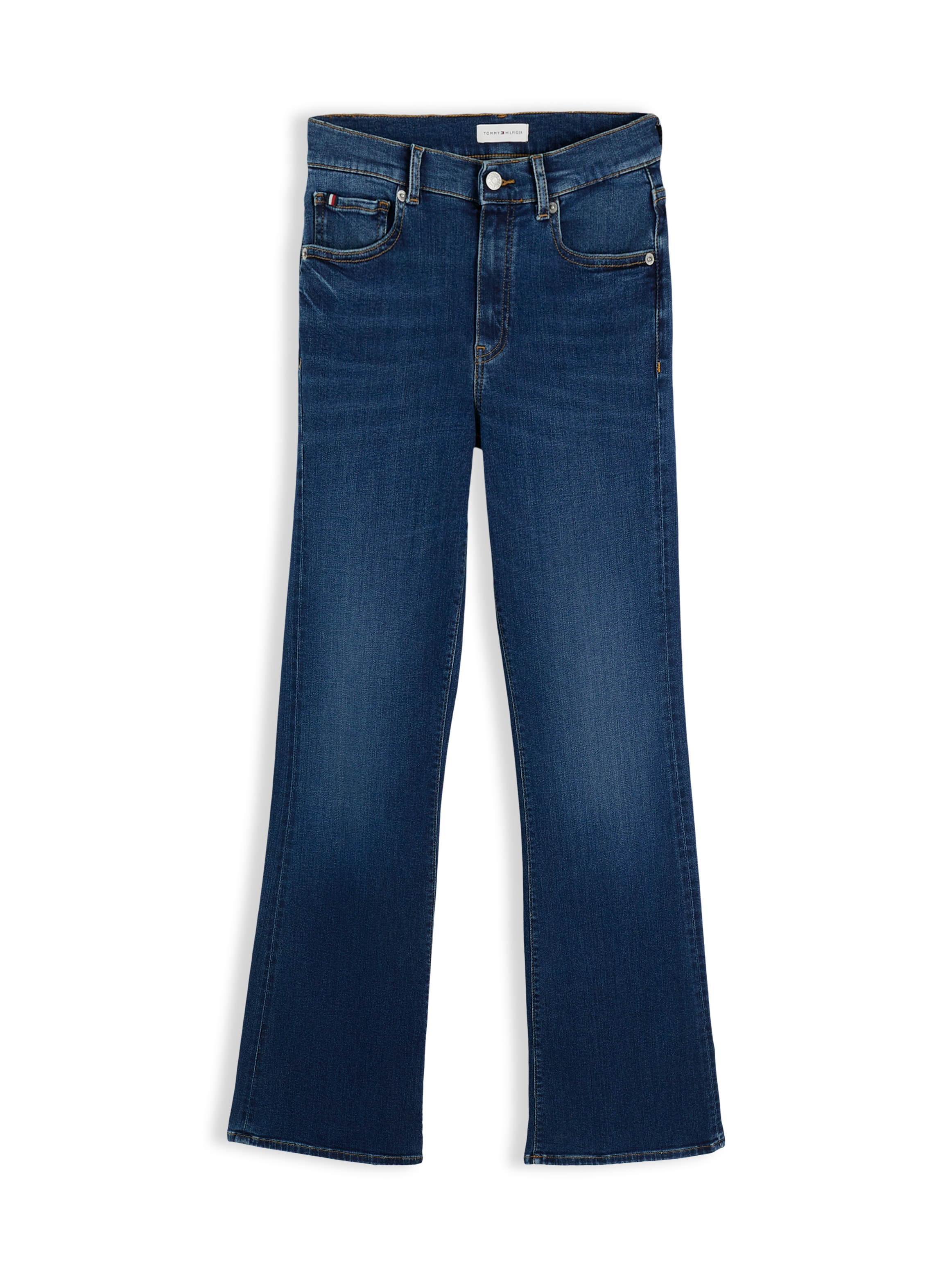 Tommy Hilfiger Jeans bootcut »LUNA MID RISE FLARE ESSENTIAL« mélange de coton, coupe évasée, taille mi-haute
