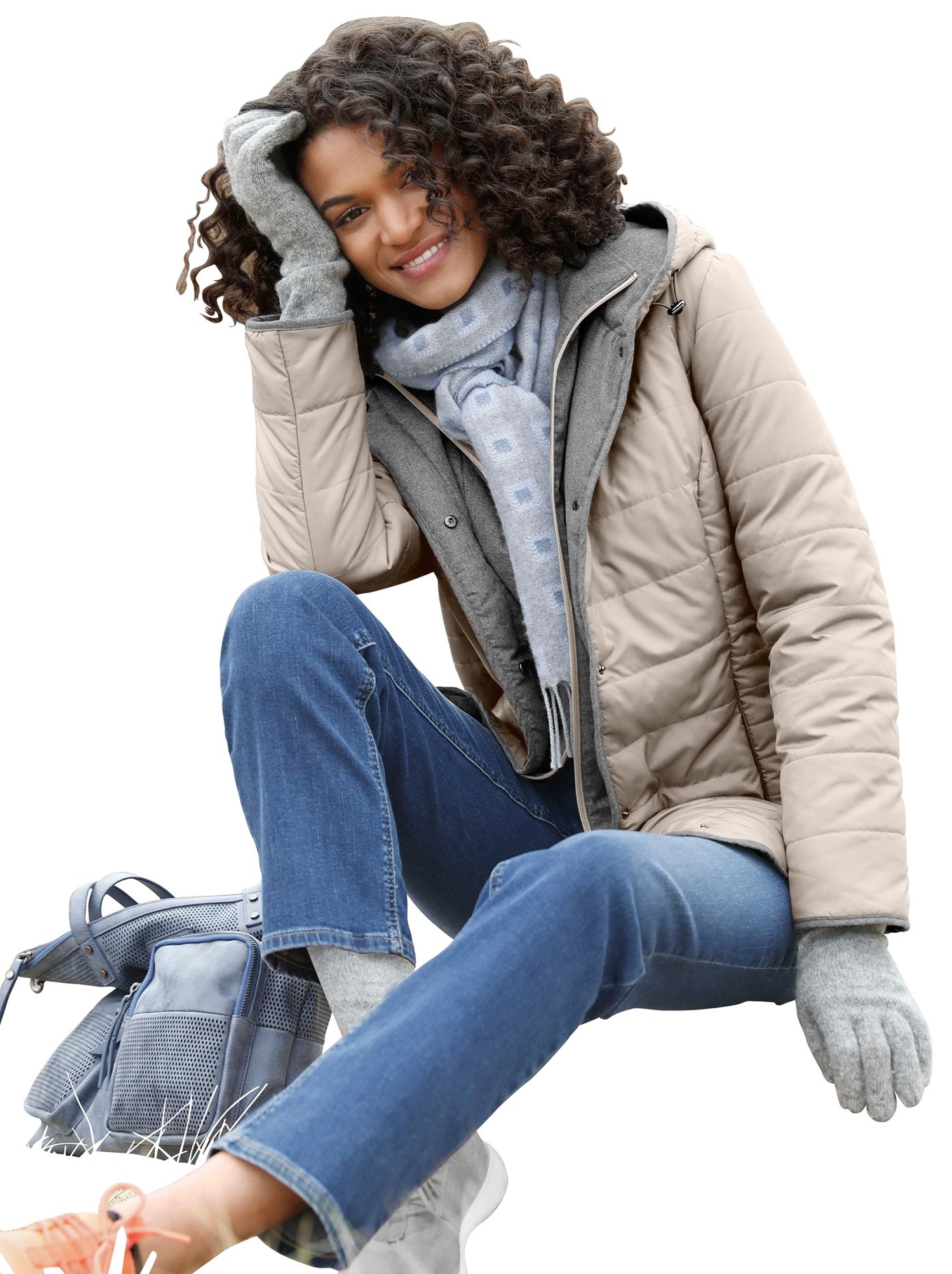 Jacke mit Westen-Einsatz