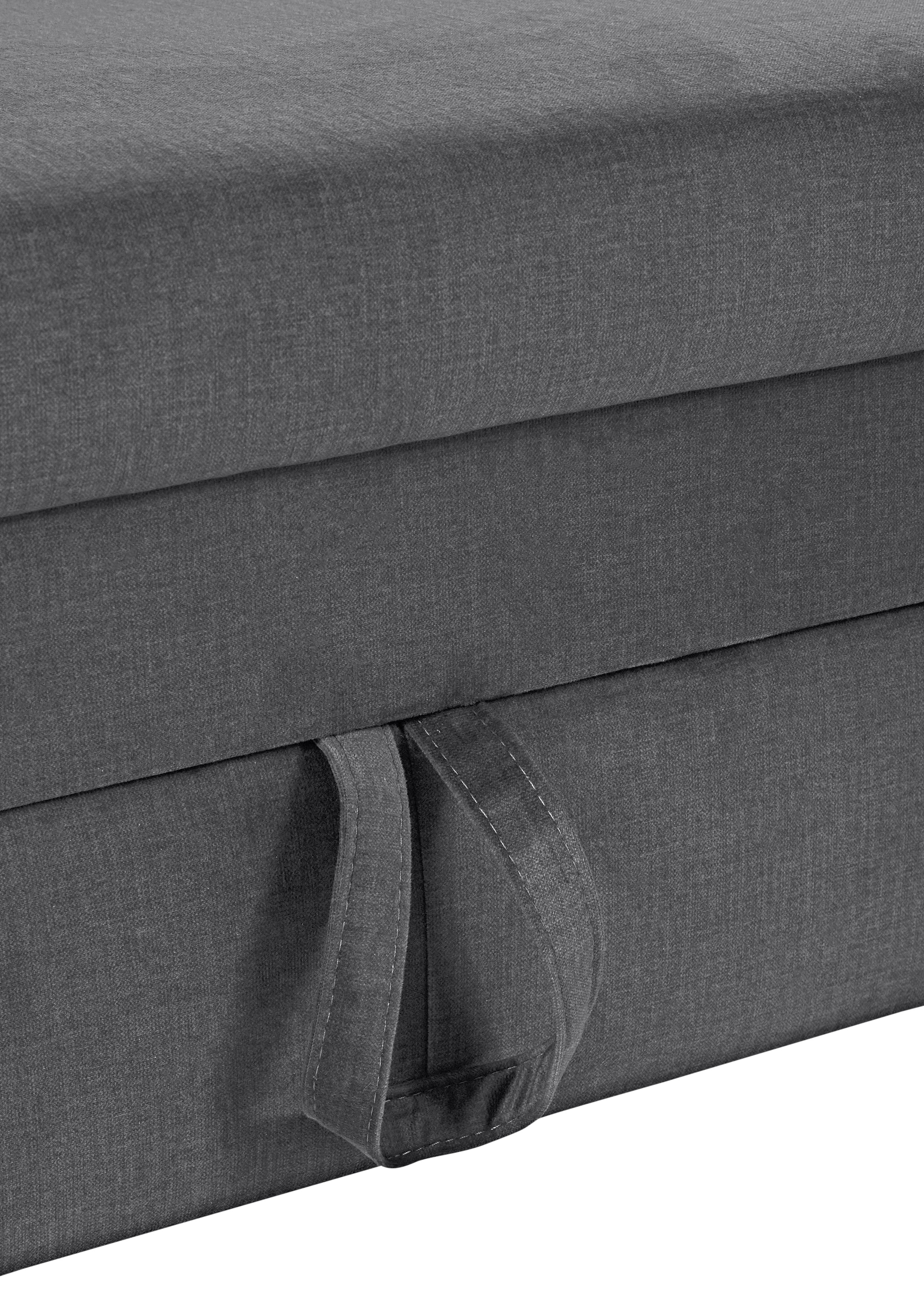 COTTA Ecksofa »Morven L-Form«, Kopfteilverstellung, wahlweise mit Bettfunktion und Bettkasten
