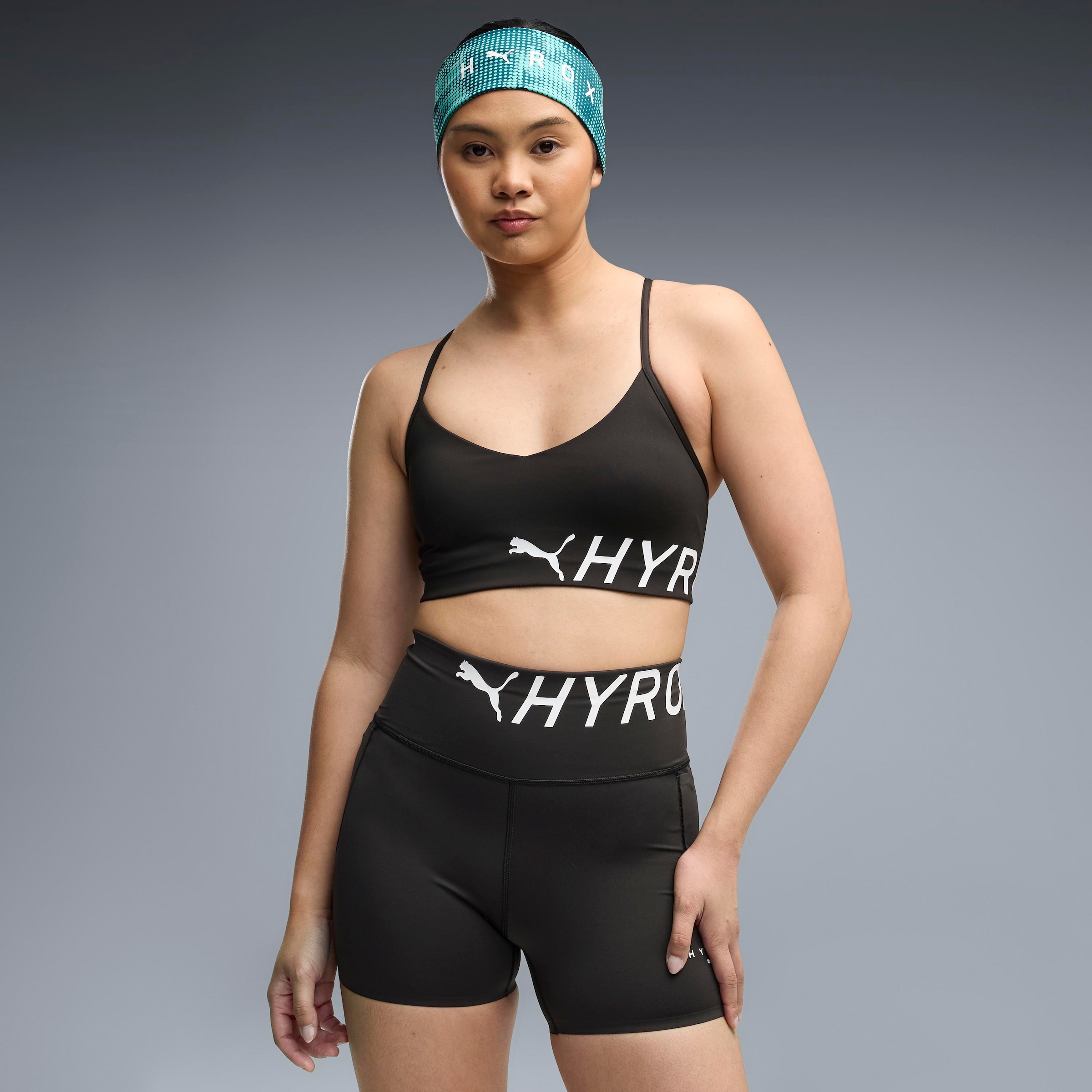 Image of PUMA Sport-BH "W X HYROX STRAPPY PWRMODE BRA" schmale Passform, für Fitness-Training, sportlicher Stil