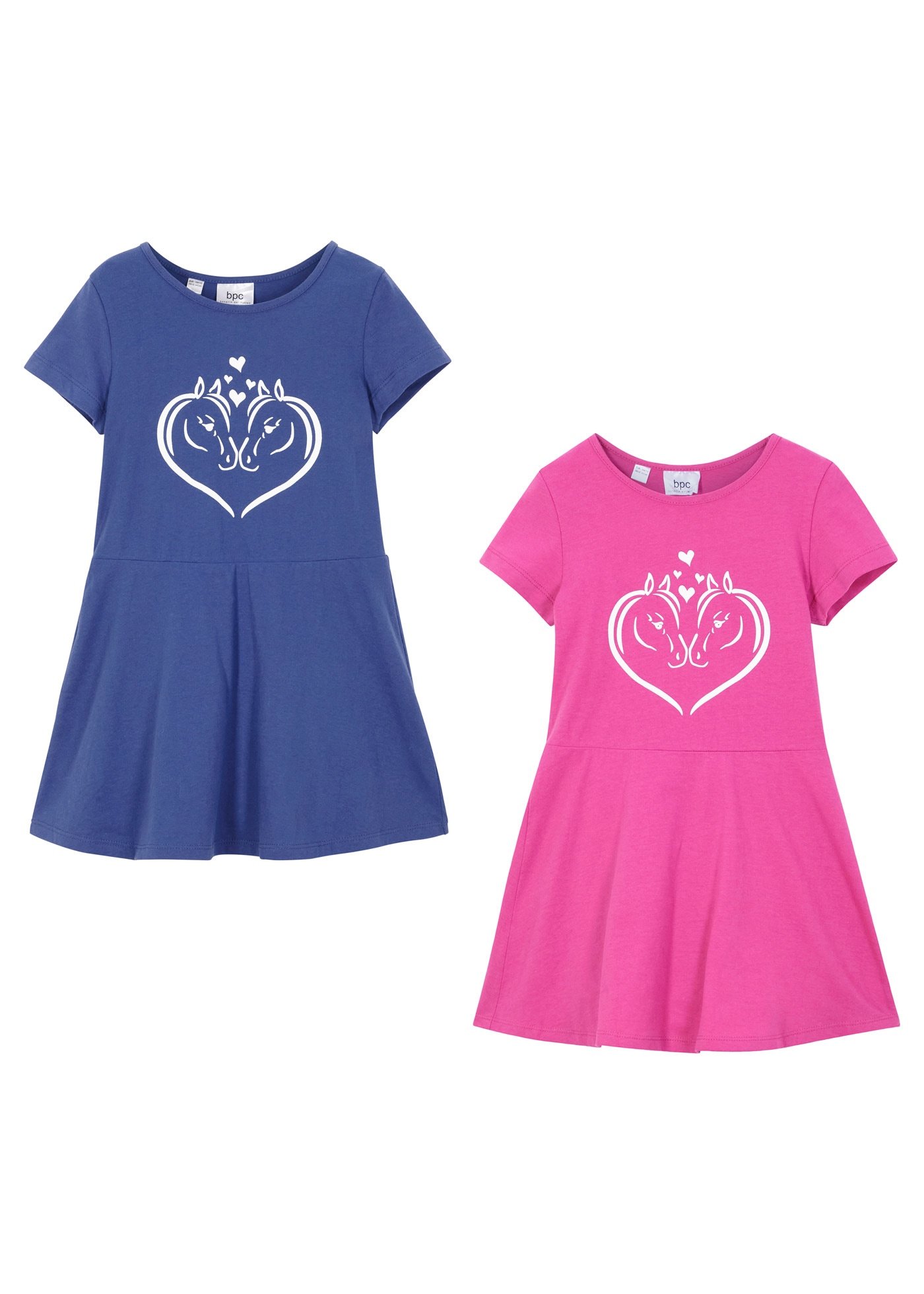 bonprix Jerseykleid Packung, 2, 2 Stk. tlg.