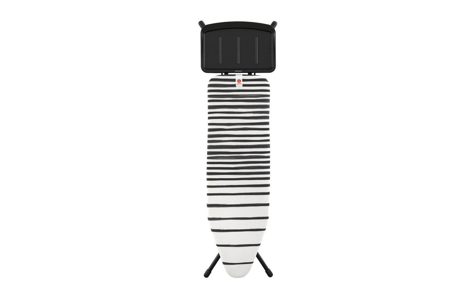 Brabantia Bügelbrett »Fading Lines mit Dampfstationsablage«, Bügelfläche 38 cmx124 cm